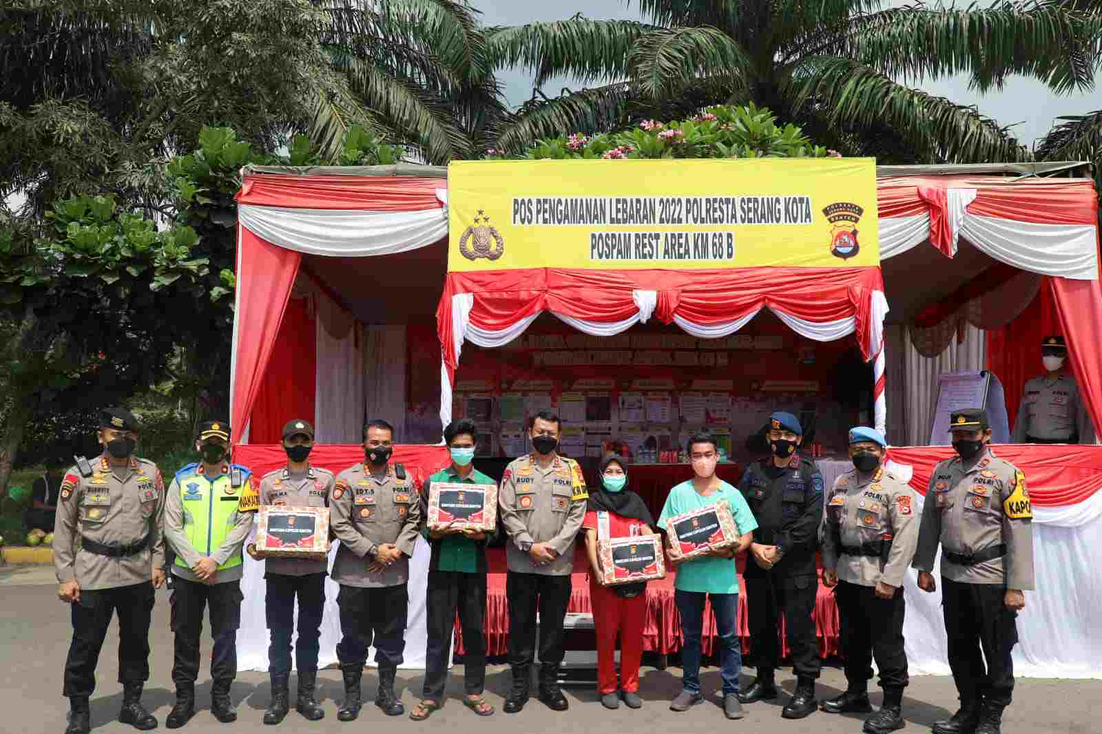 Pengamanan Arus Balik, Kapolda Banten Tinjau Rest Area dan Pospam KM 68 B Pengamanan Arus Balik, Kapolda Banten Tinjau Rest Area dan Pospam KM 68 B