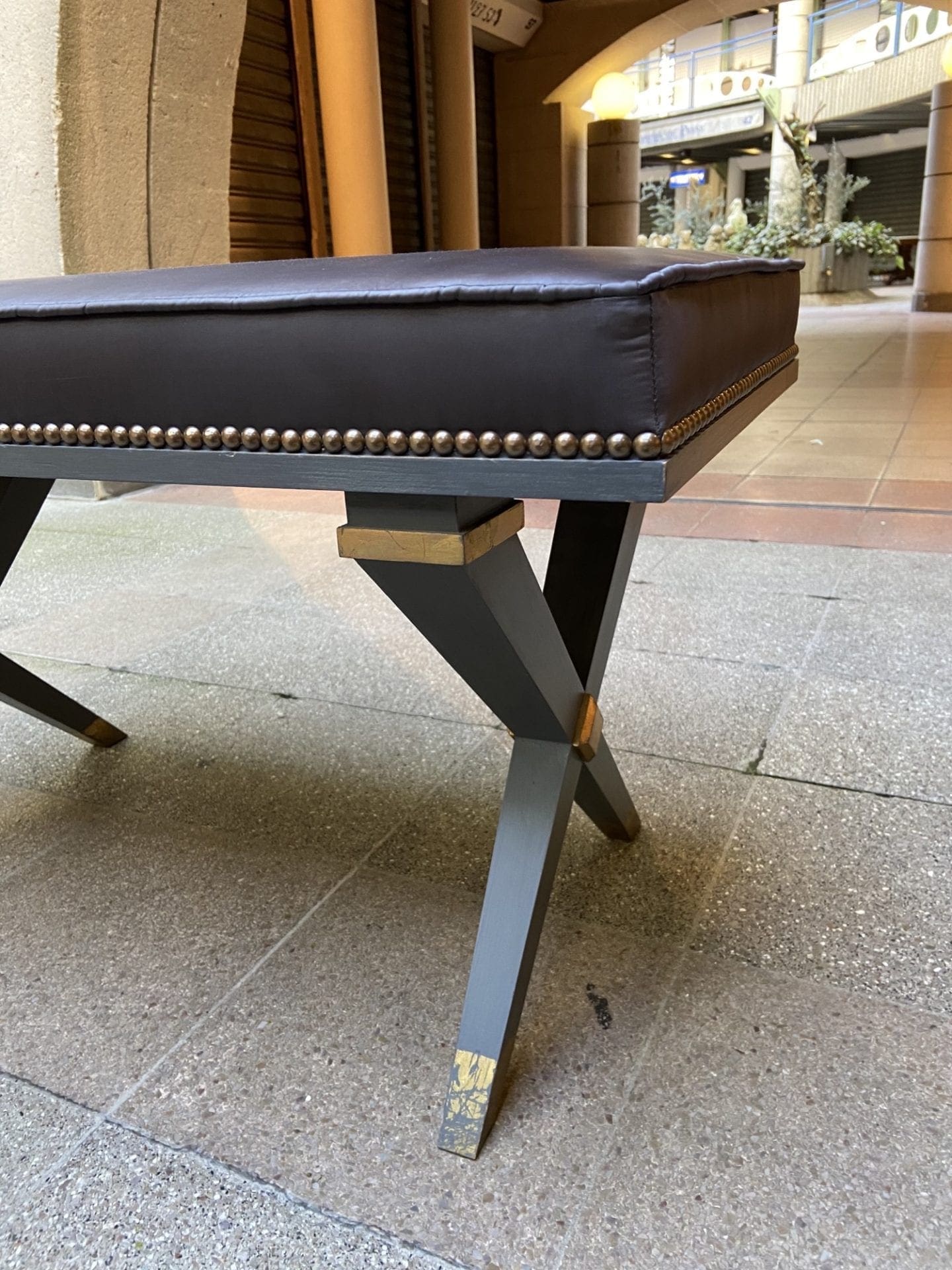 2 Bancs en soie – Dans le goût de Jansen