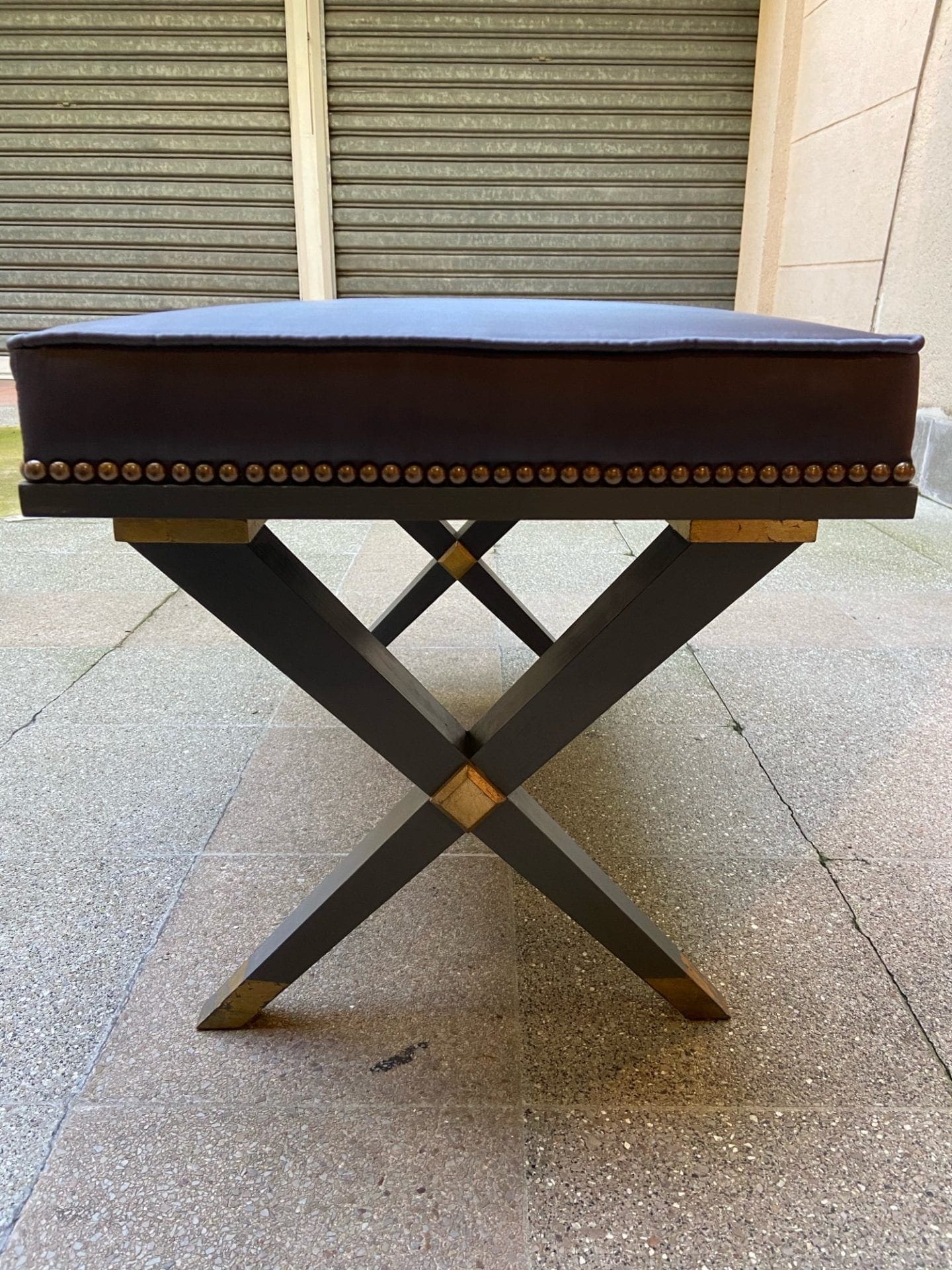 2 Bancs en soie – Dans le goût de Jansen