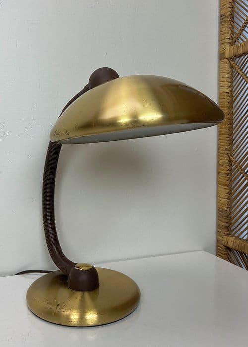 Lampe de bureau en laiton Hüstadt Leuchten