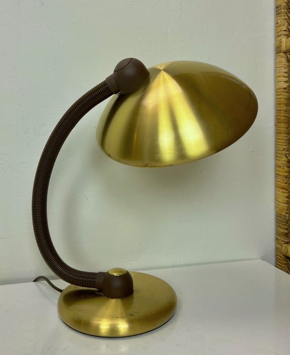 Lampe de bureau en laiton Hüstadt Leuchten