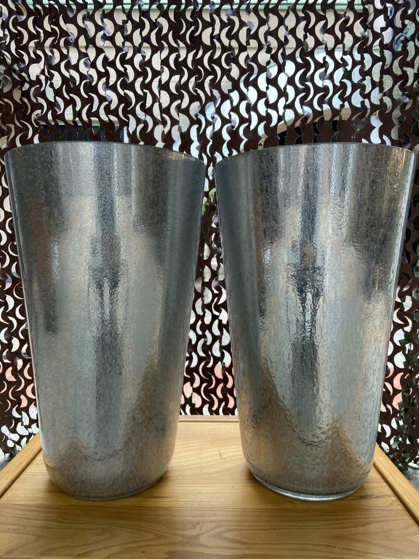 Sergio Costantini – Paire de vases argentés