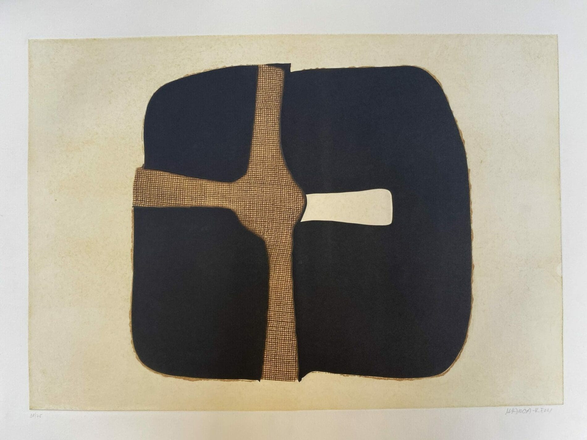 Conrad Marca-Relli – Composition 3 – Numéroté 38/75 – 1977