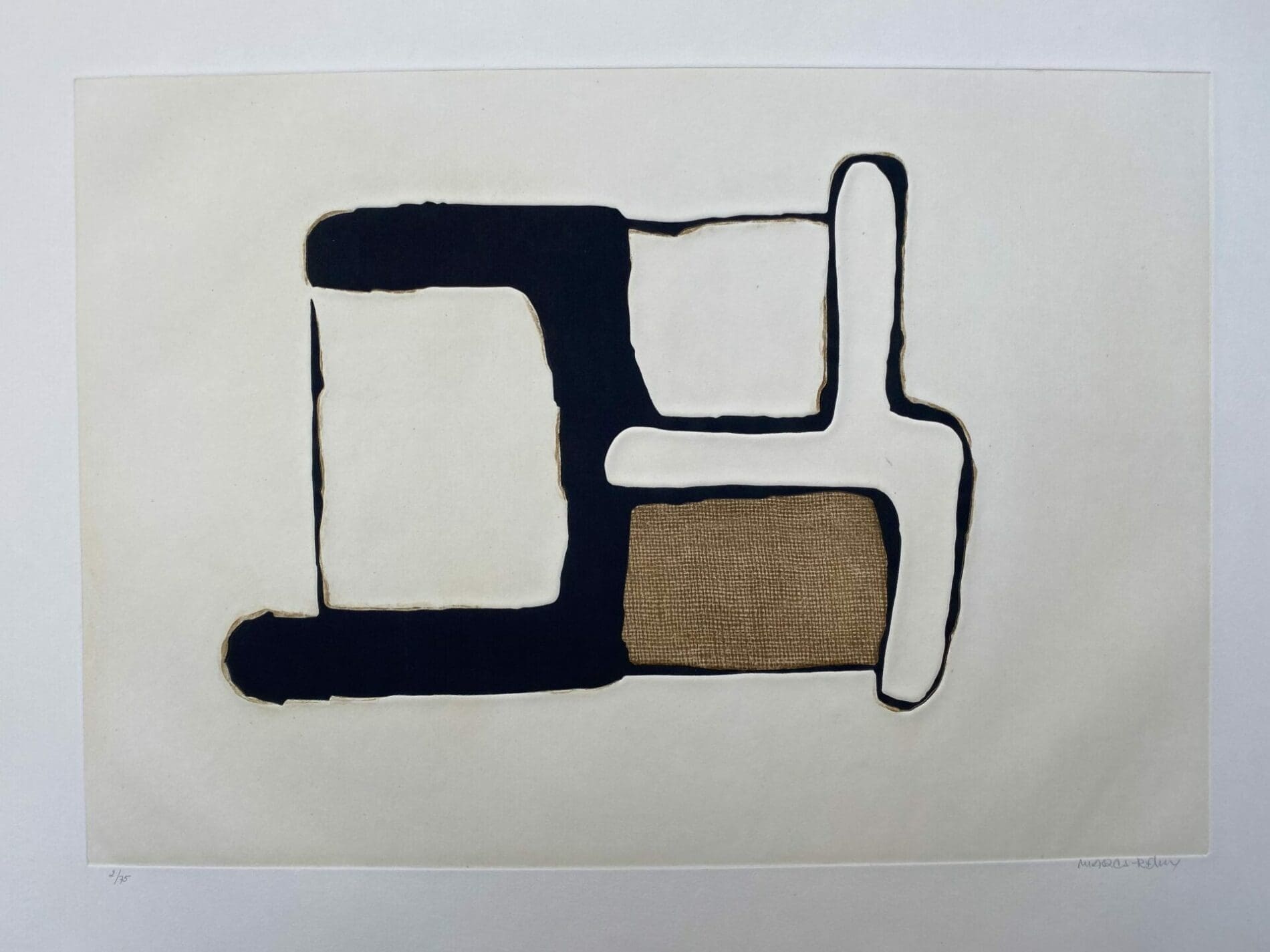 Conrad Marca-Relli – Composition 4 – Numéroté 2/75 – 1977