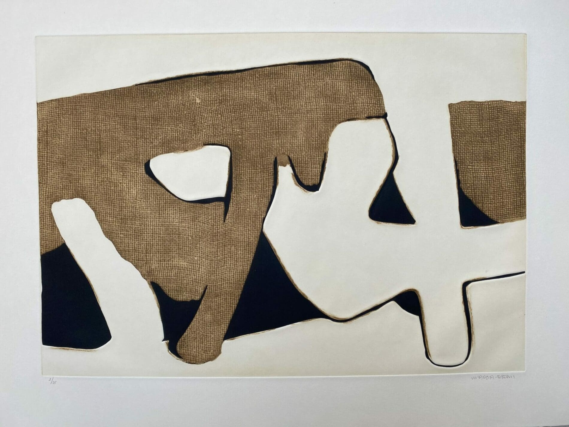 Conrad Marca-Relli – Composition 5 – Numéroté 2/75 – 1977