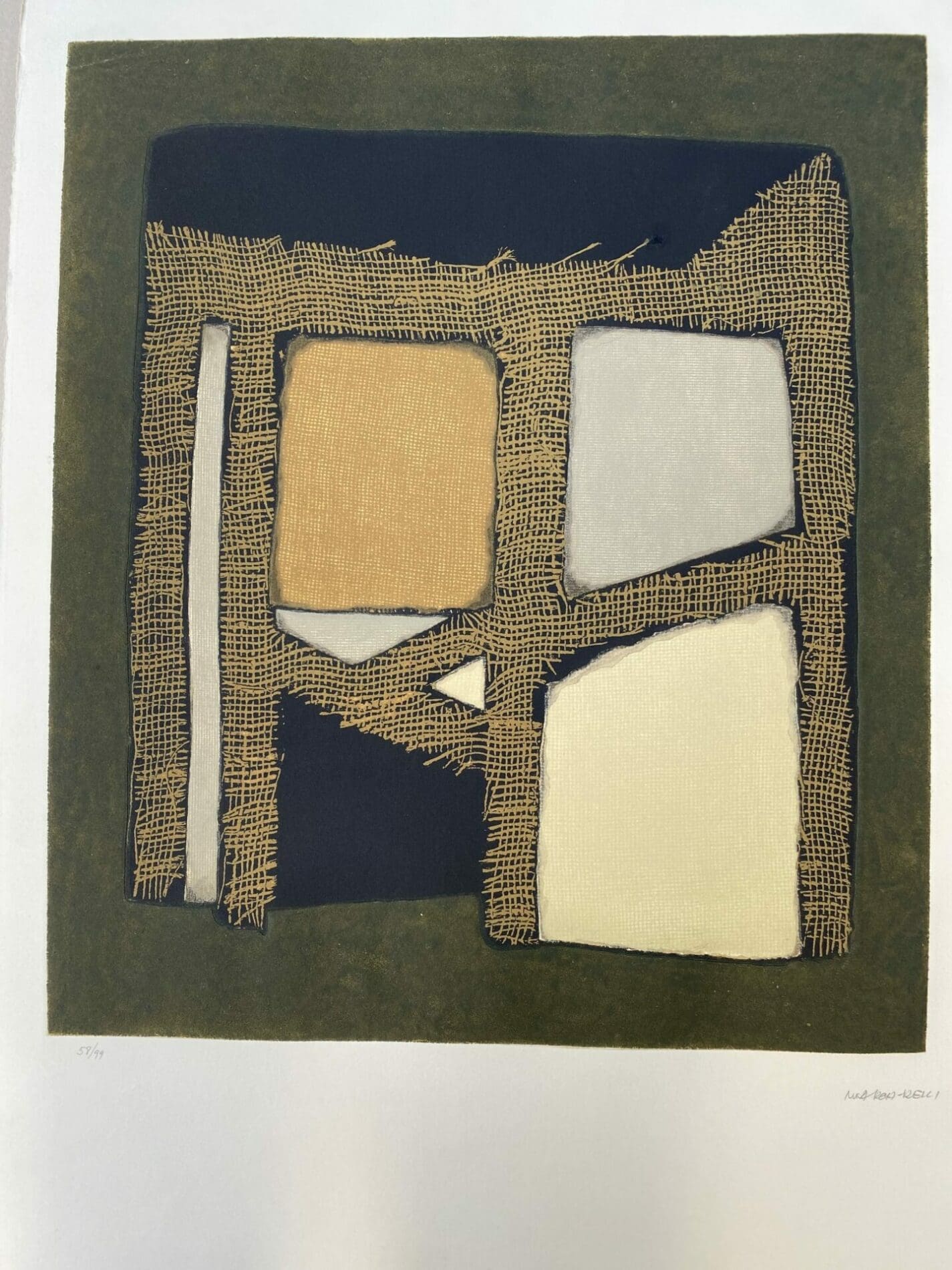 Conrad Marca-Relli – Composition 6 – Numéroté 58/99 – 1977