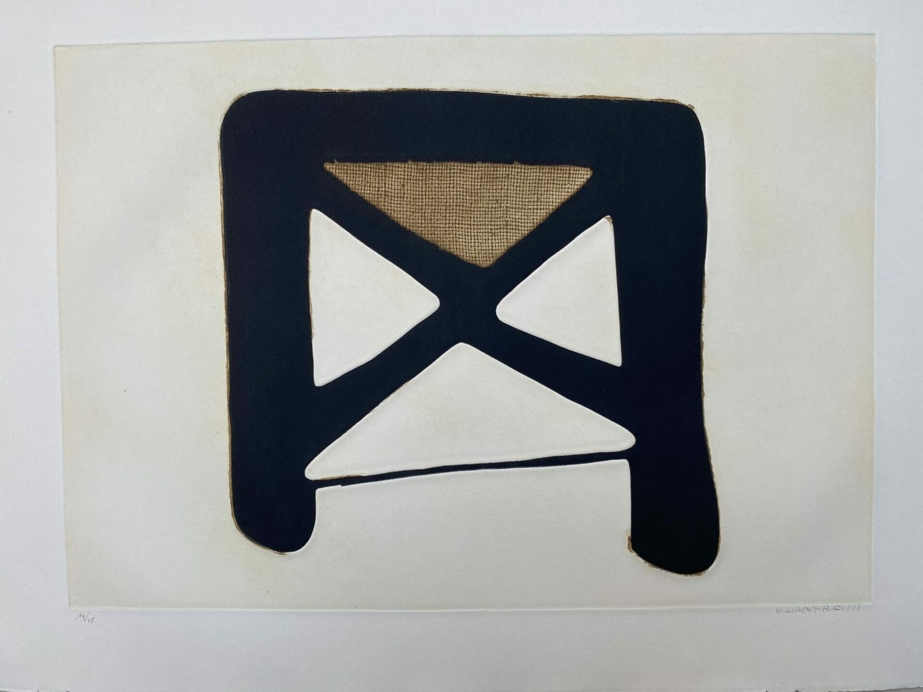 Conrad Marca-Relli – Composition 7 – Numéroté 14/75 – 1977