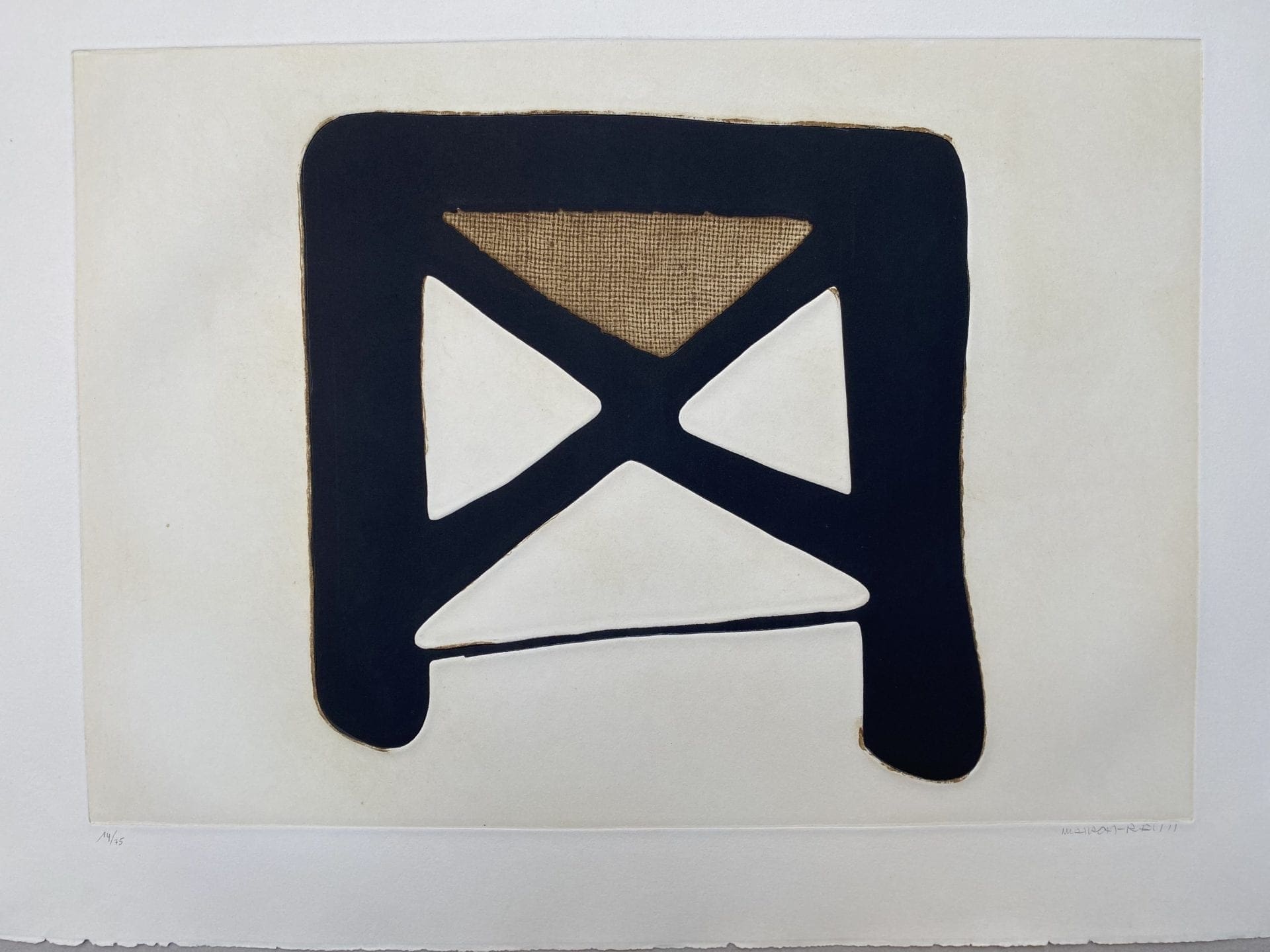 Conrad Marca-Relli – Composition 7 – Numéroté 14/75 – 1977