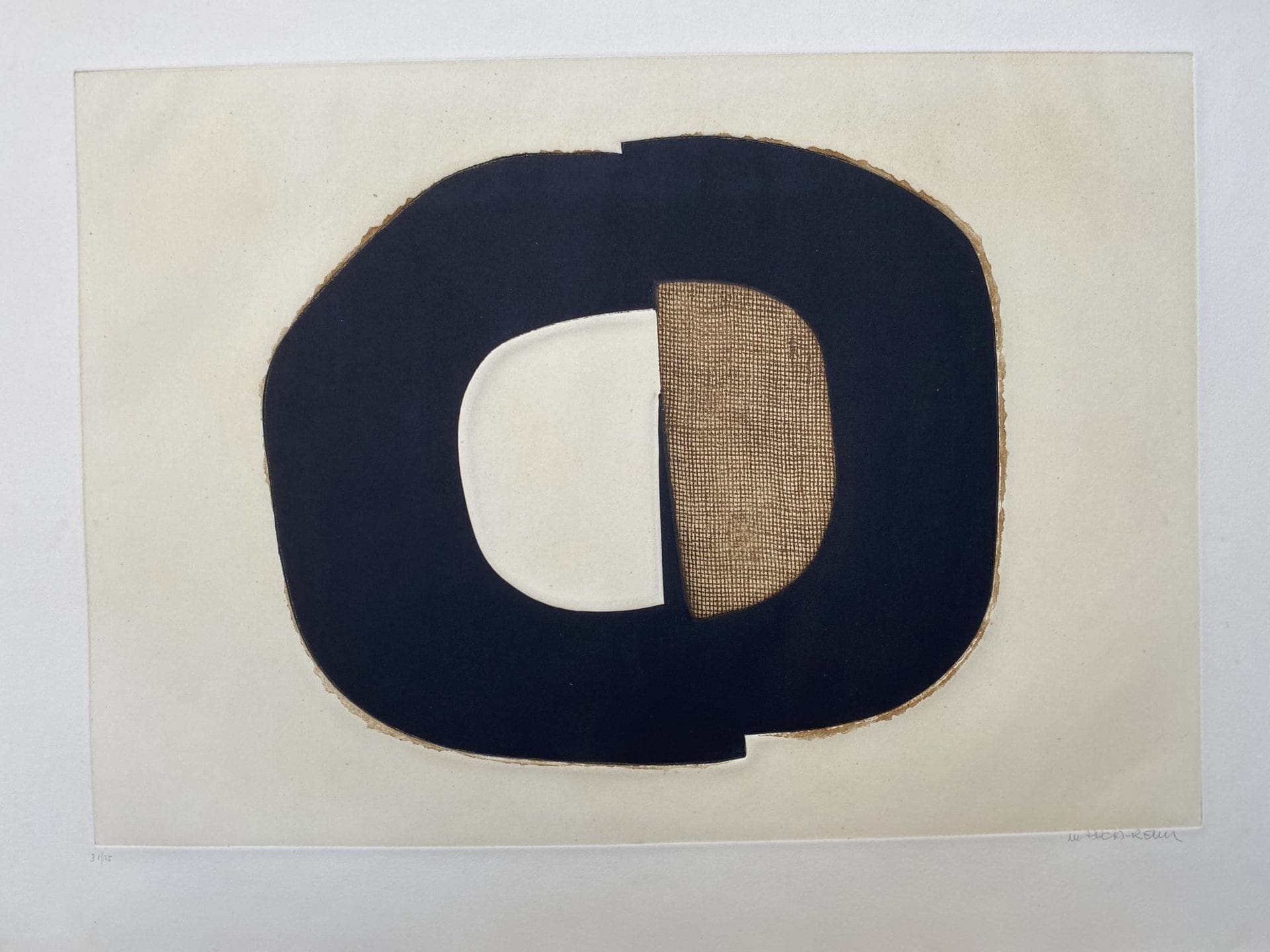 Conrad Marca-Relli – Composition 8 – Numéroté 31/75 – 1977