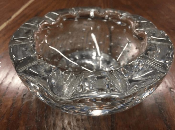 Cendrier en Cristal Daum Nancy France