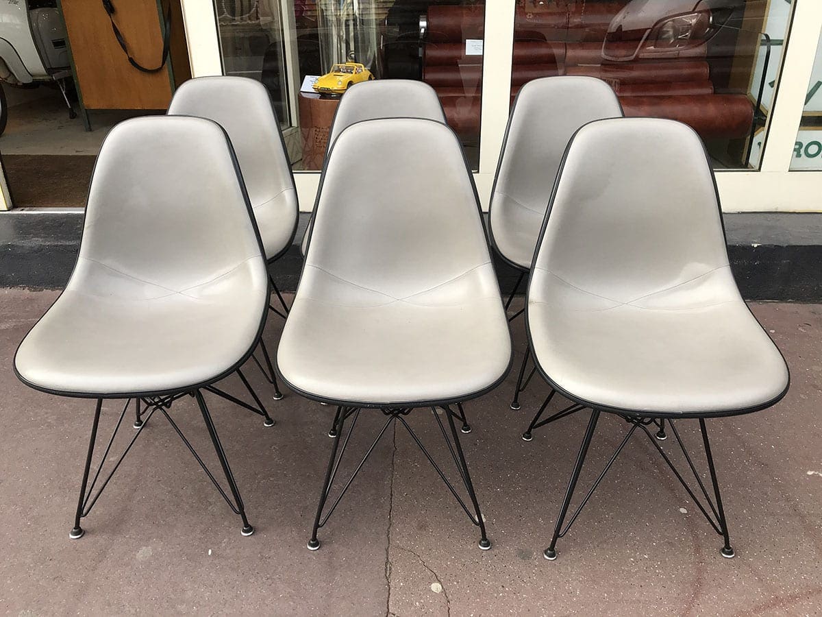 Charles EAMES – Lot de 6 chaises DSW – Circa 1970