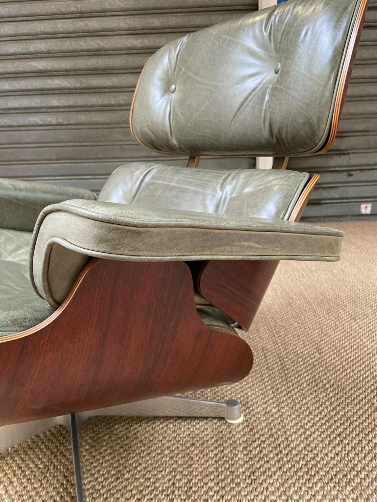 Charles Eames – Vintage Lounge chair et ottoman vert