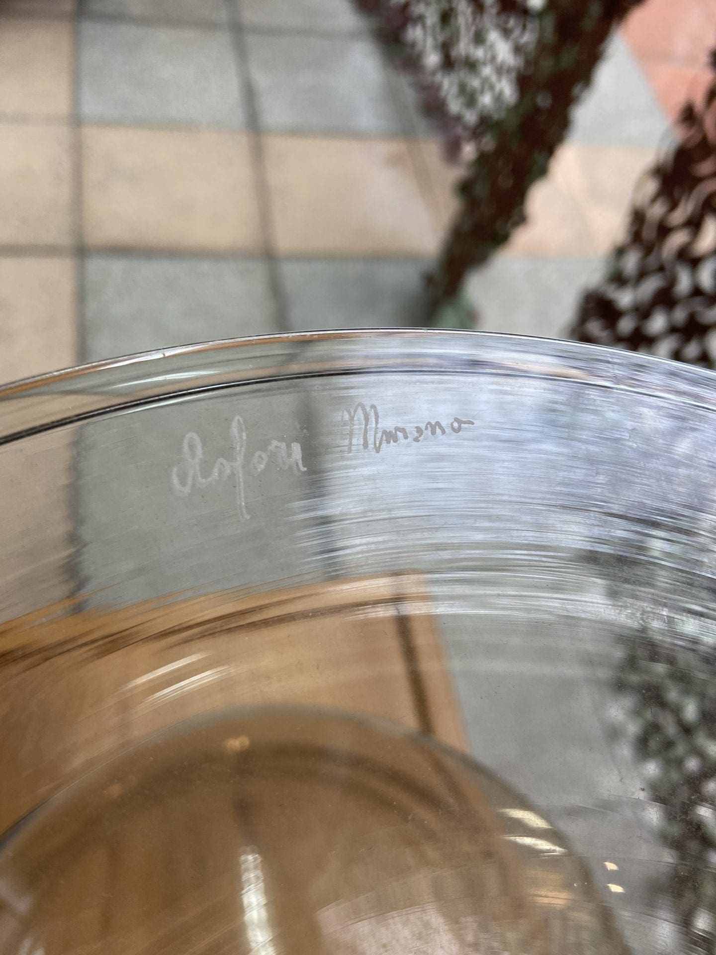 Amphore en verre de Murano