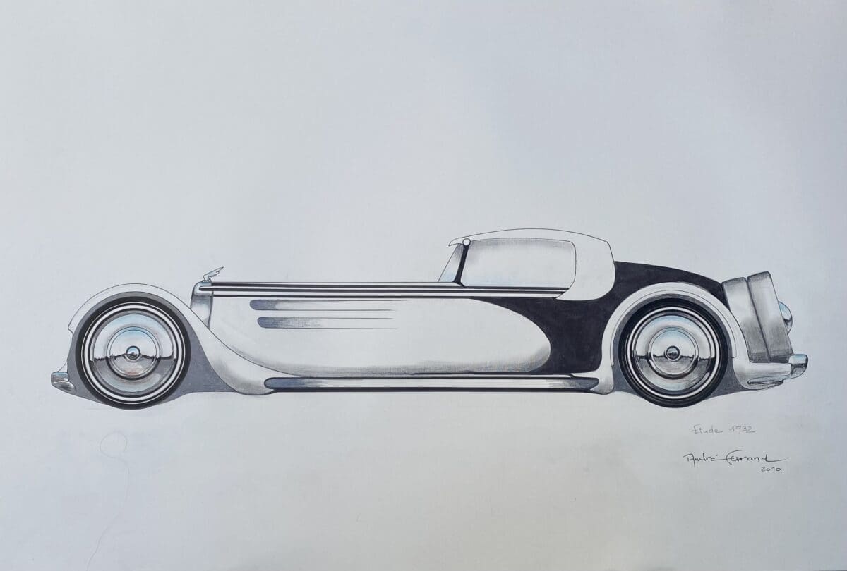 André Ferrand – Dessin « Étude 1932 »