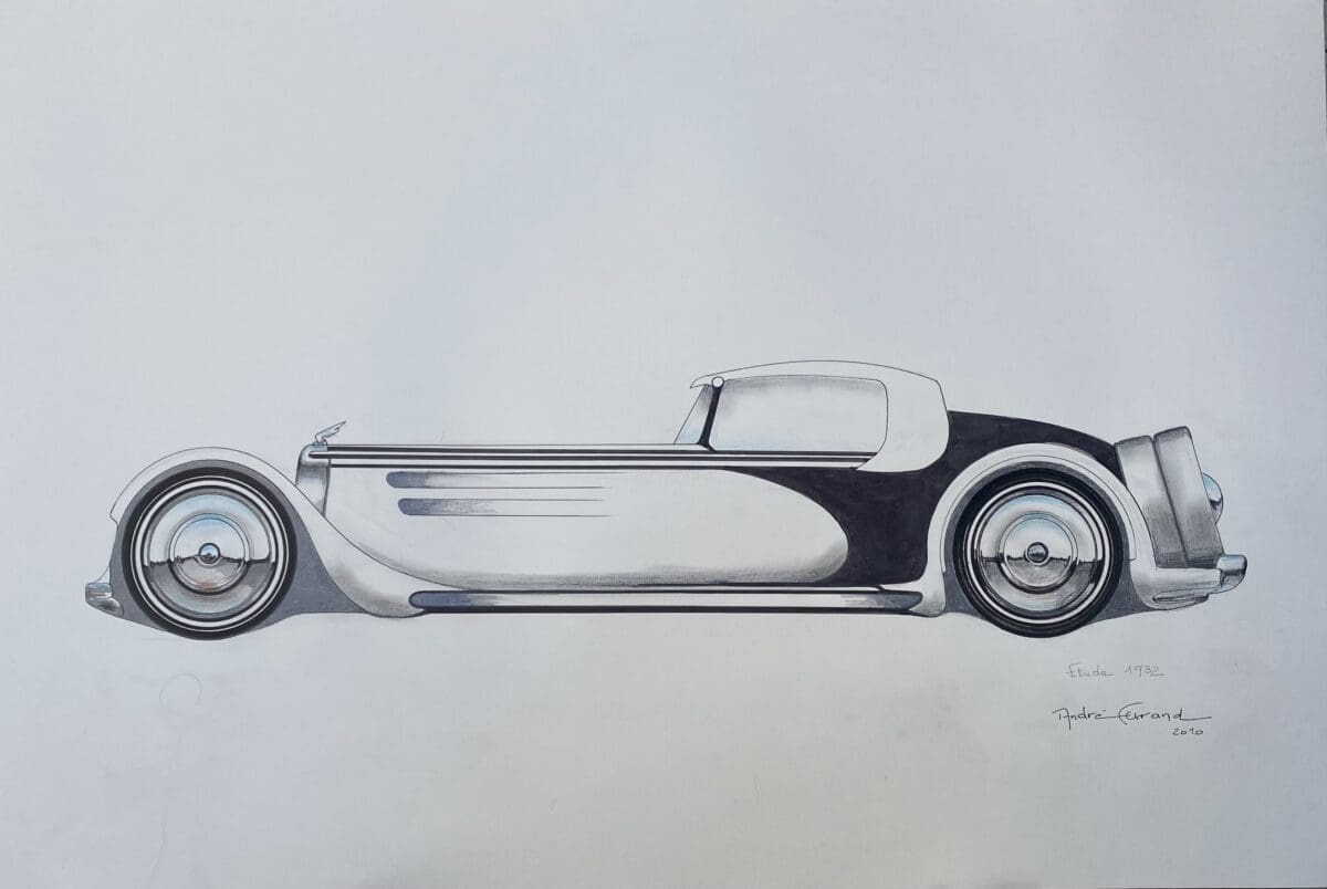 André Ferrand – Dessin « Étude 1932 »