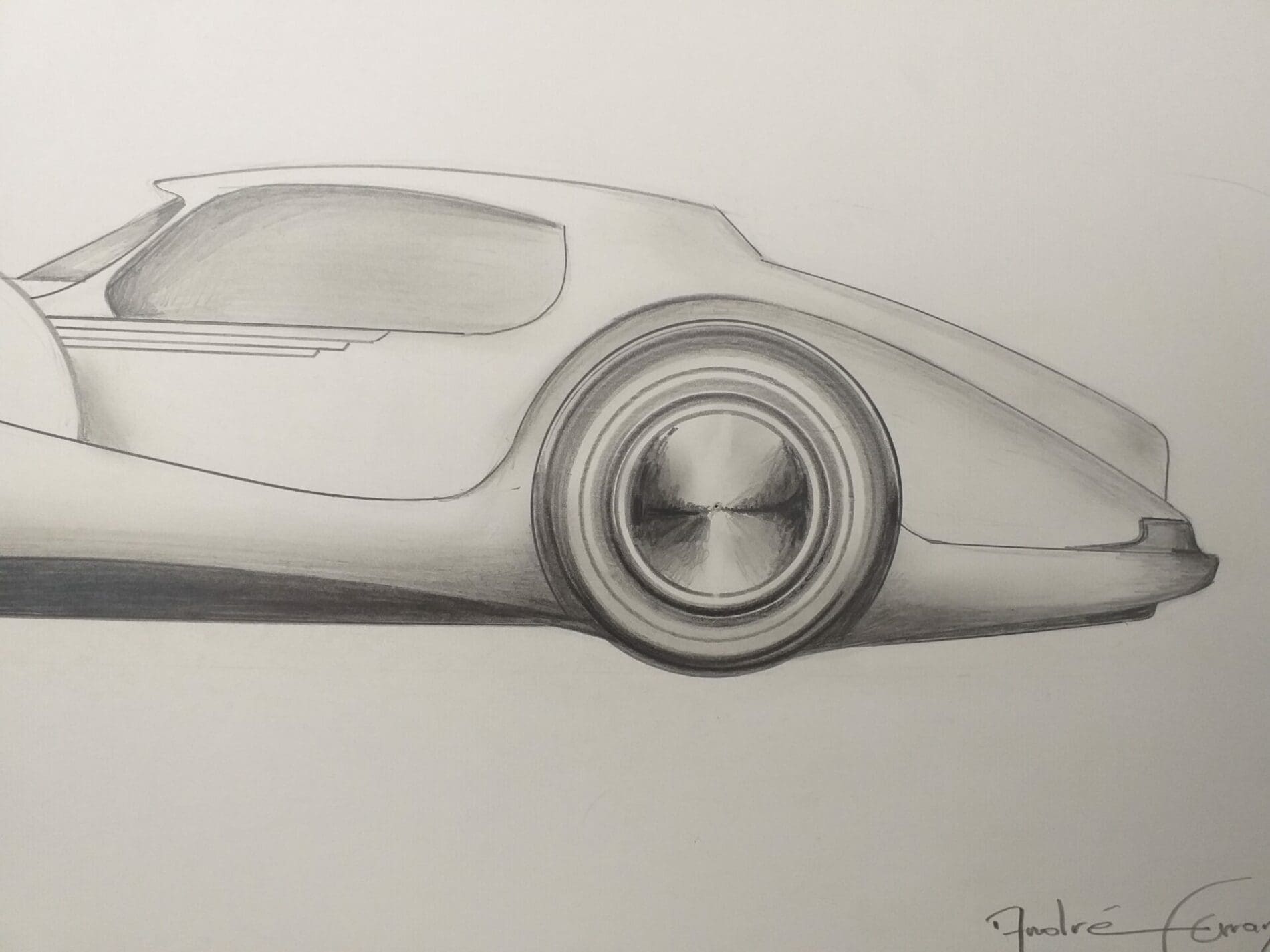 André Ferrand – dessin Grand coupé 4