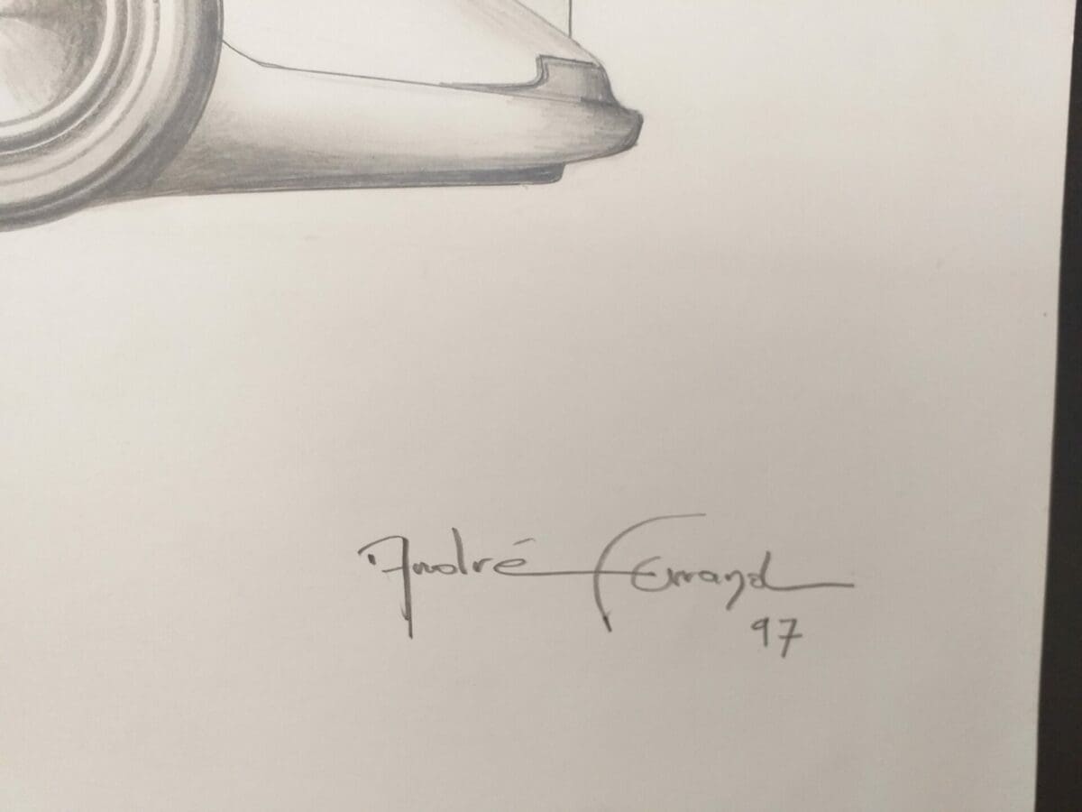 André Ferrand – dessin Grand coupé 4
