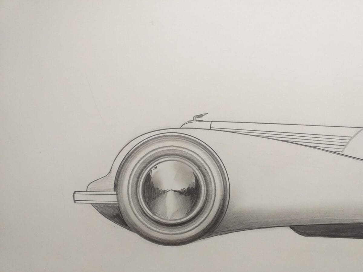 André Ferrand – dessin Grand coupé 4