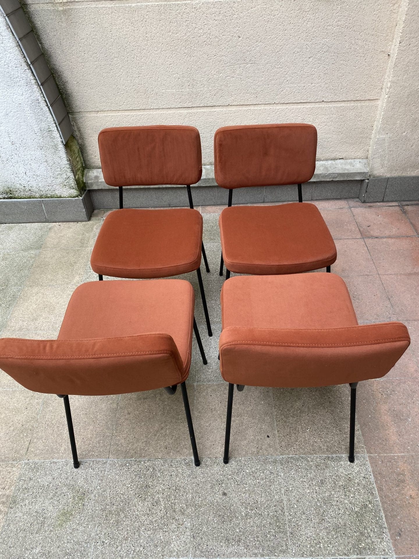 André Simard – Série de 4 chaises – Edition airborne