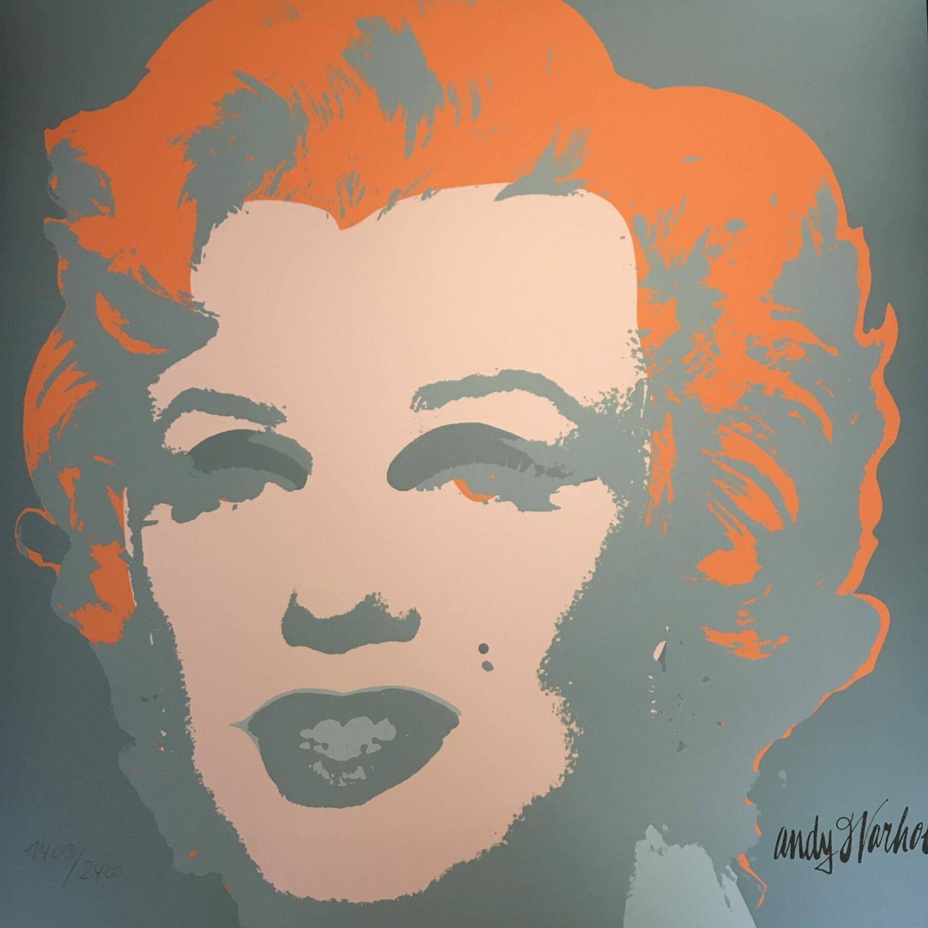 Andy Warhol – MARILYN MONROE – 1967 – baby Orange