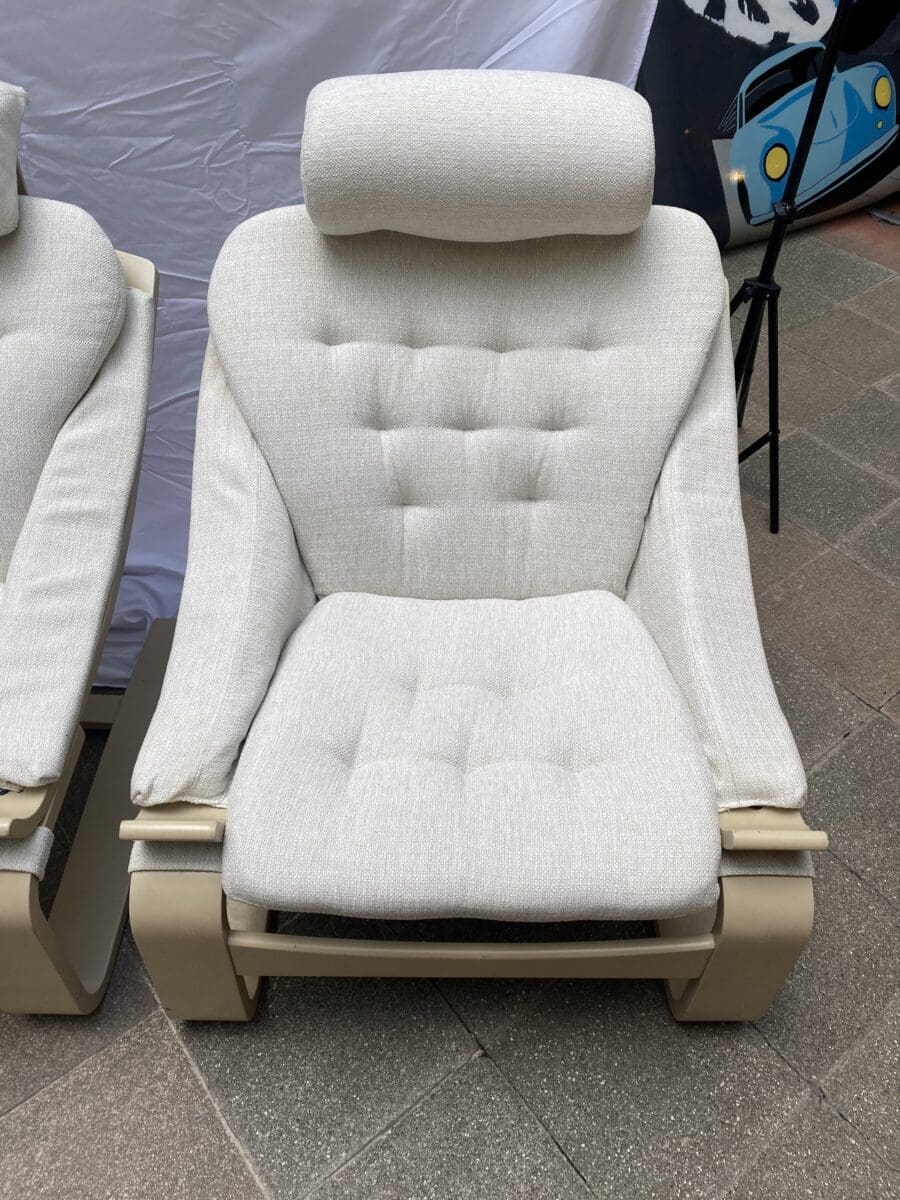 Fauteuils Kroken Ake Fribyter – Paire Authentique Design Scandinave 1970