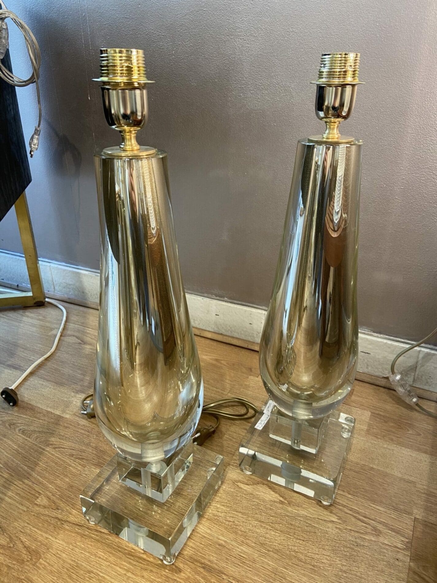 Alberto Doña – Paire de lampes – Murano