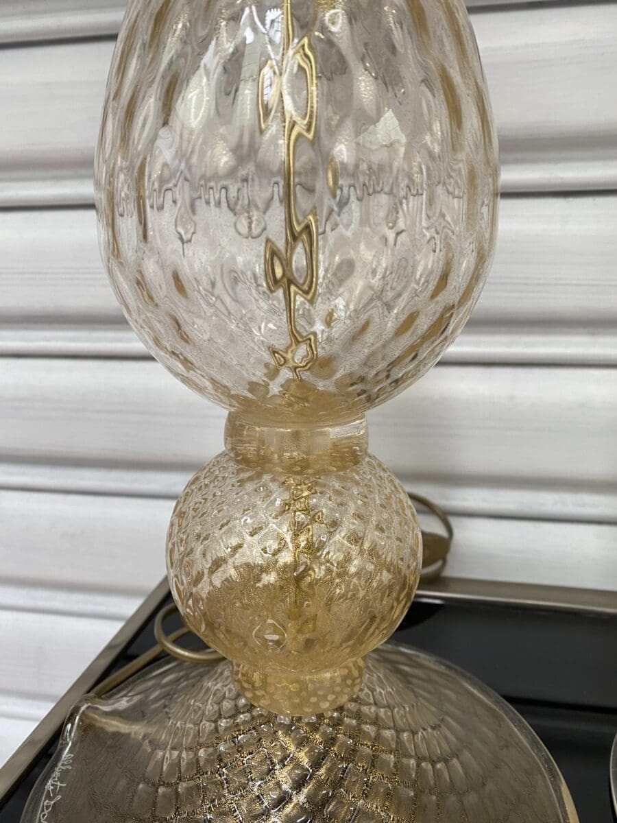 Alberto Dona – Paire de lampes dorées Occasion