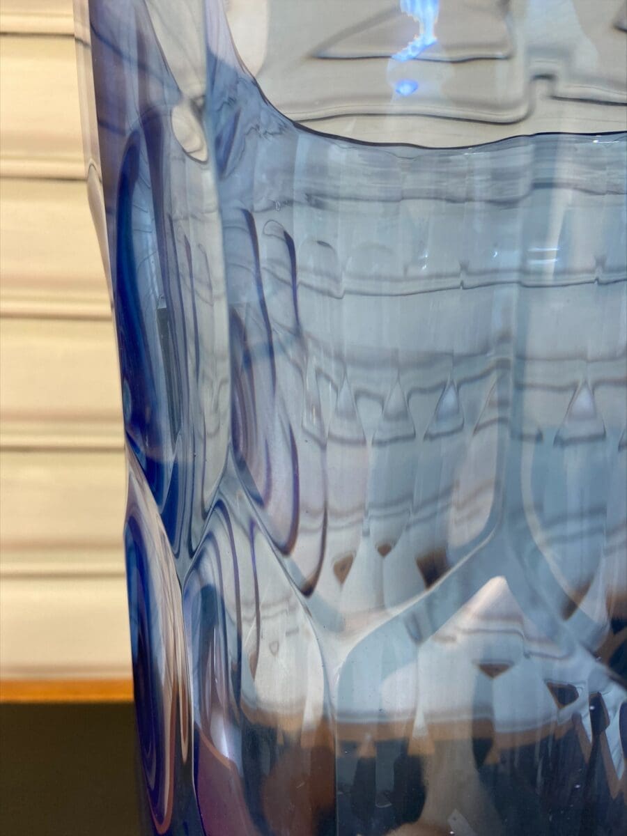 Alberto Dona – Vase Occasion – Verre Murano bleu