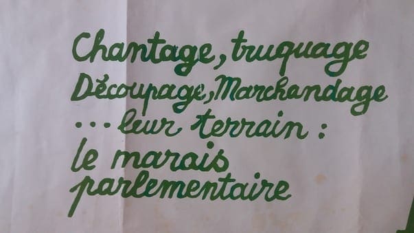 Atelier des Beaux-Arts – Le marais parlementaire – Affiche
