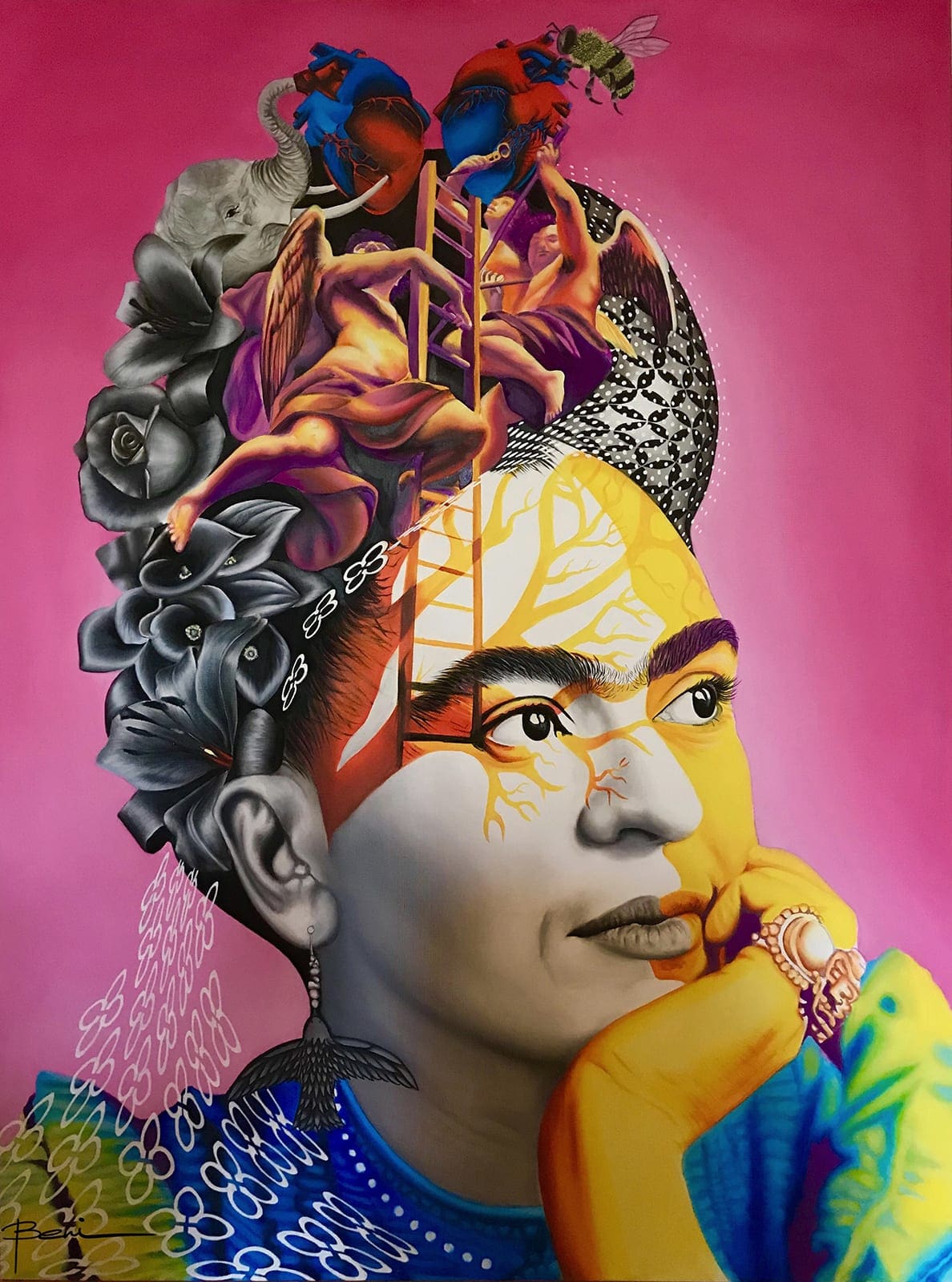 BENI – Frida, 2019 – Huile sur toile