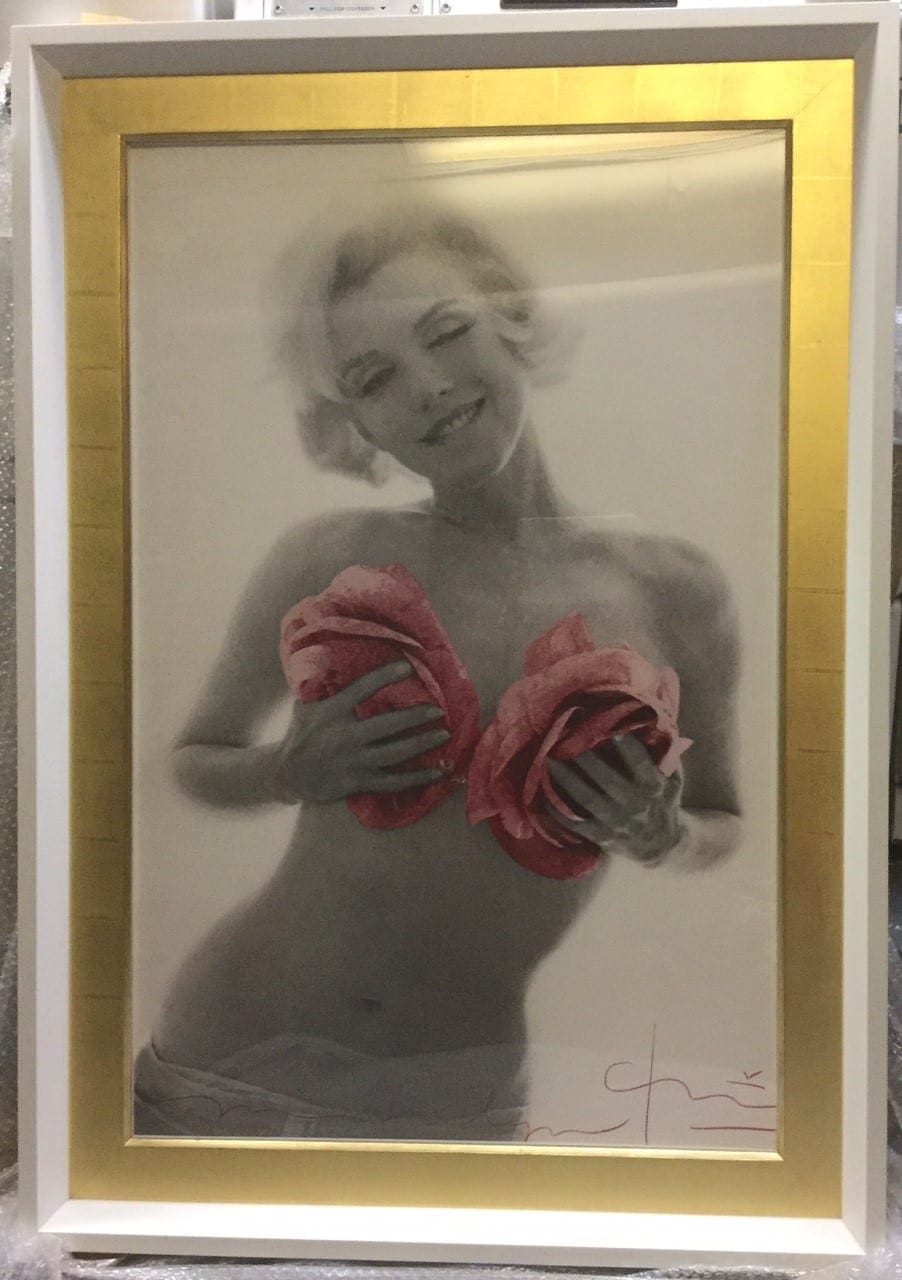 Bert STERN – Marilyn Monroe pink roses Grand Format – 2011