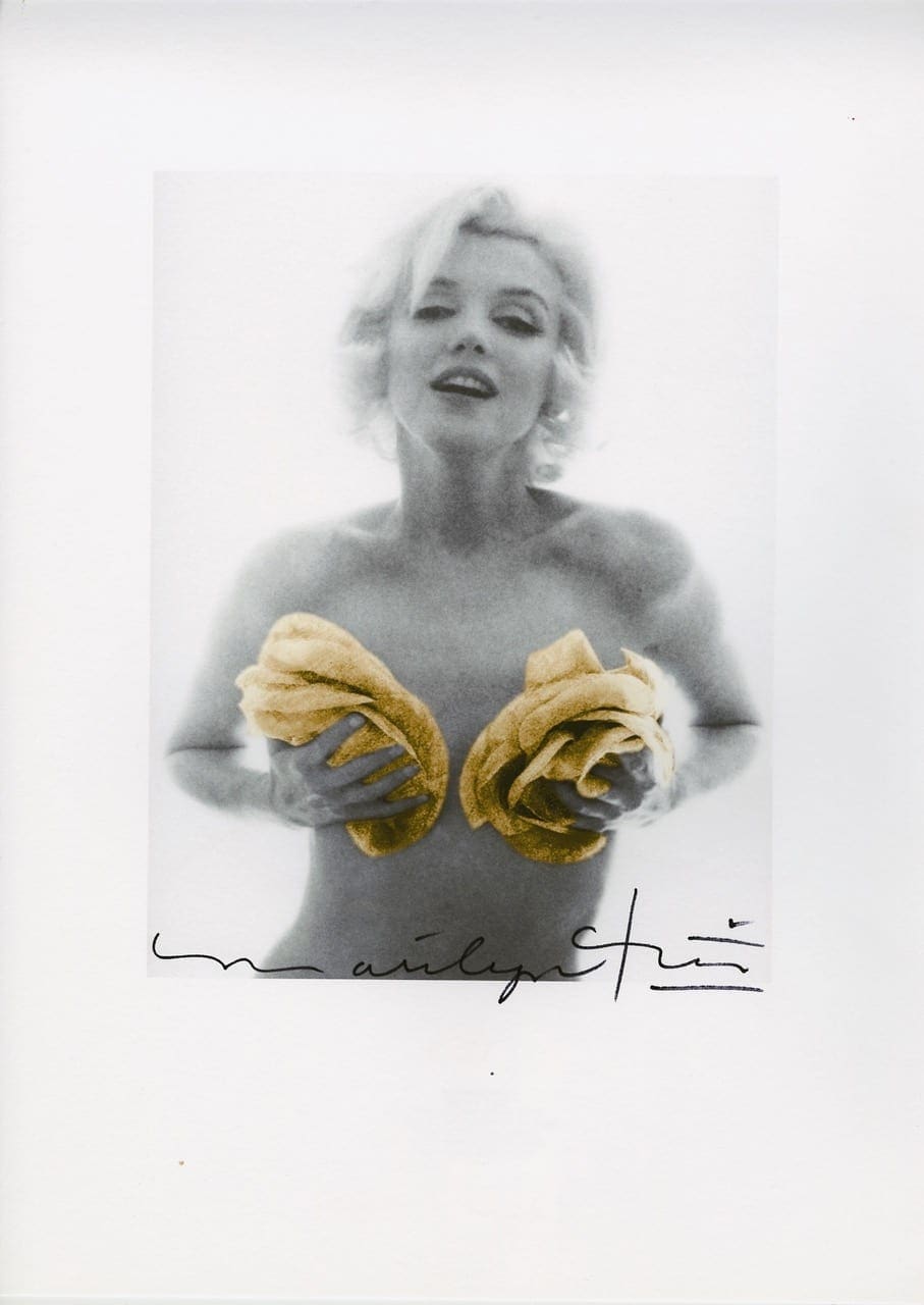 Bert Stern – Marilyn Monroe yellow roses – 2012