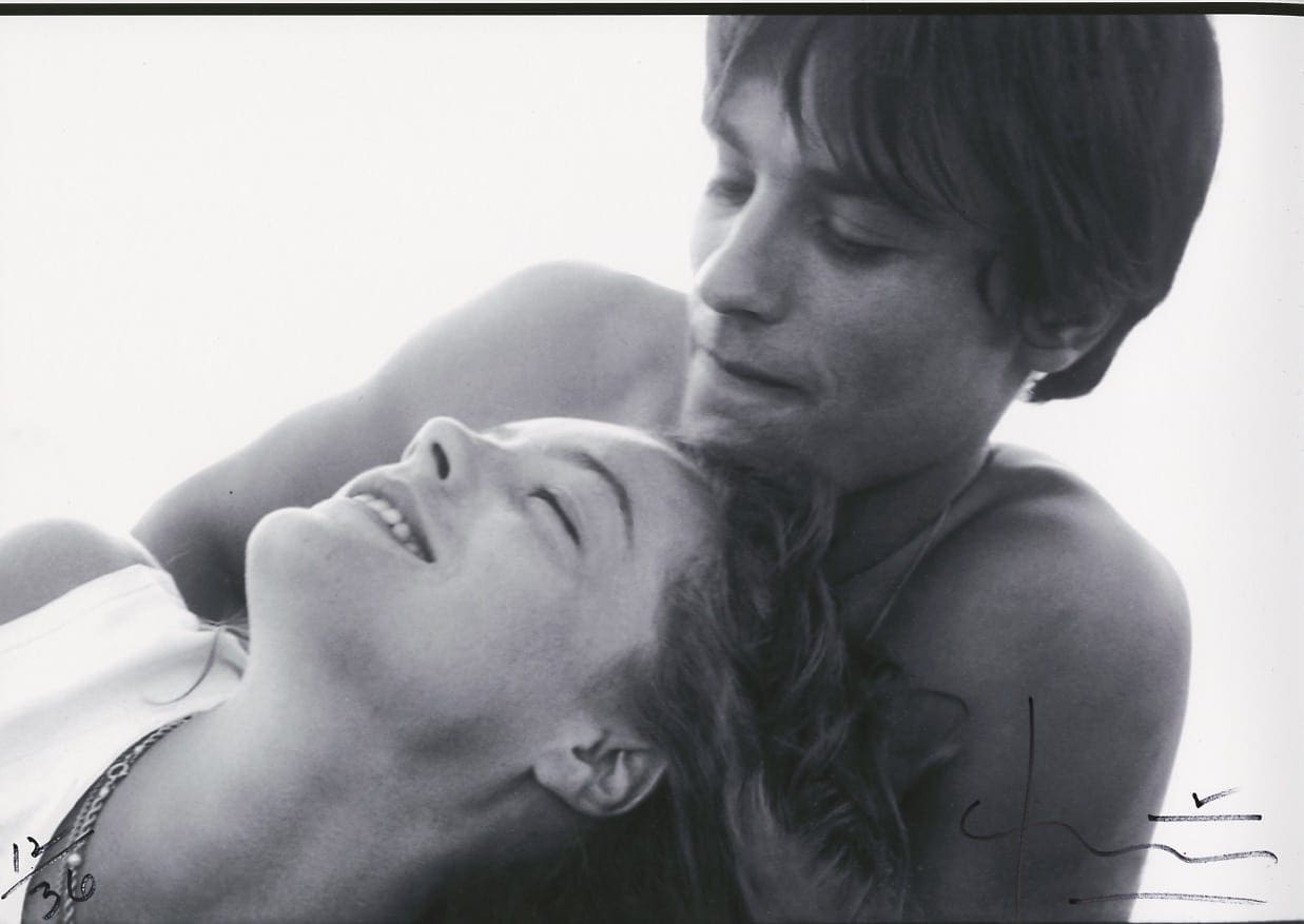 Bert stern – Romy Schneider et Alain Delon sur le tournage de La Piscine (1968)
