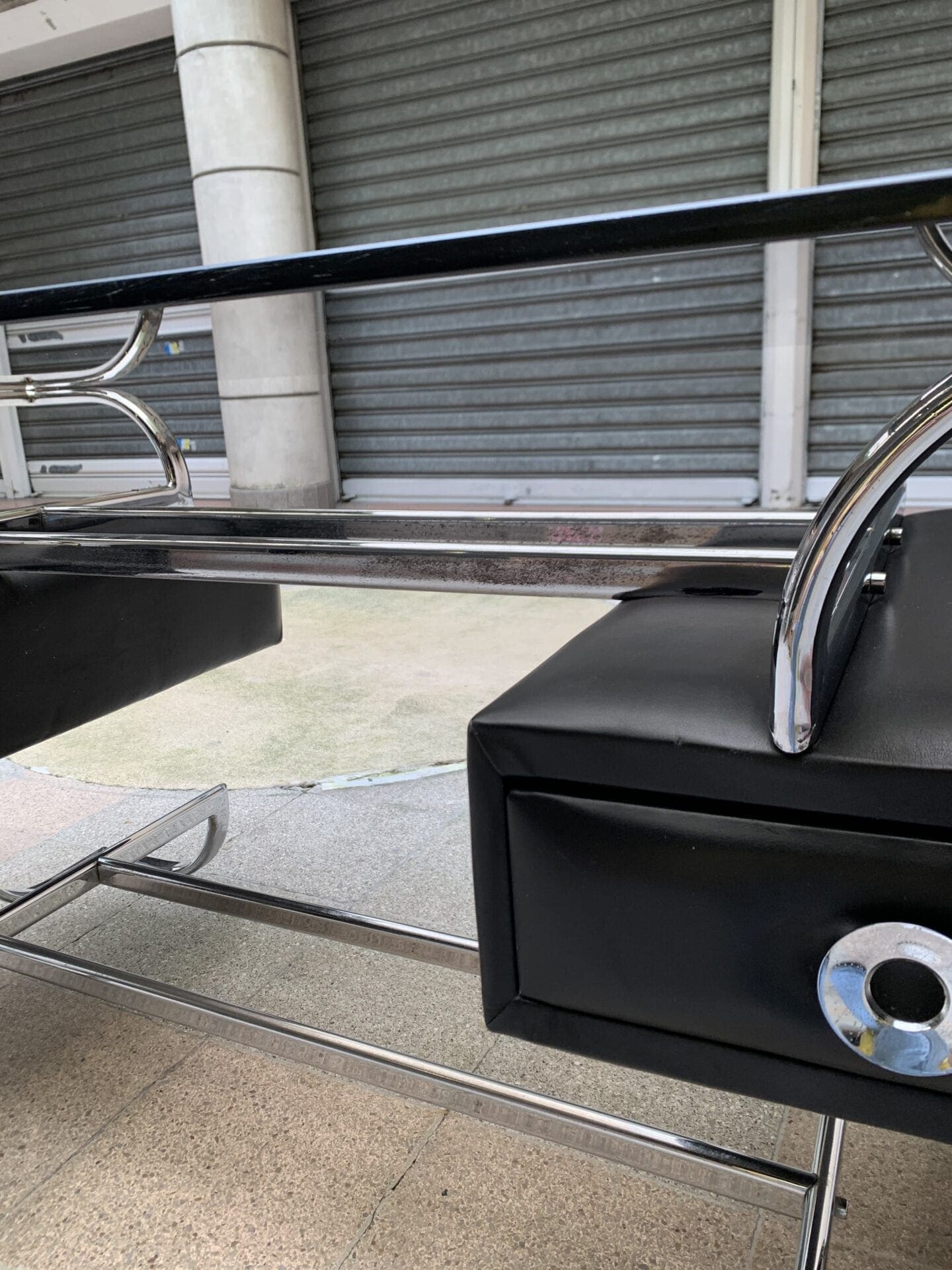Bureau en Verre Fumé Attribué à Michel Ducaroy, Circa 1975