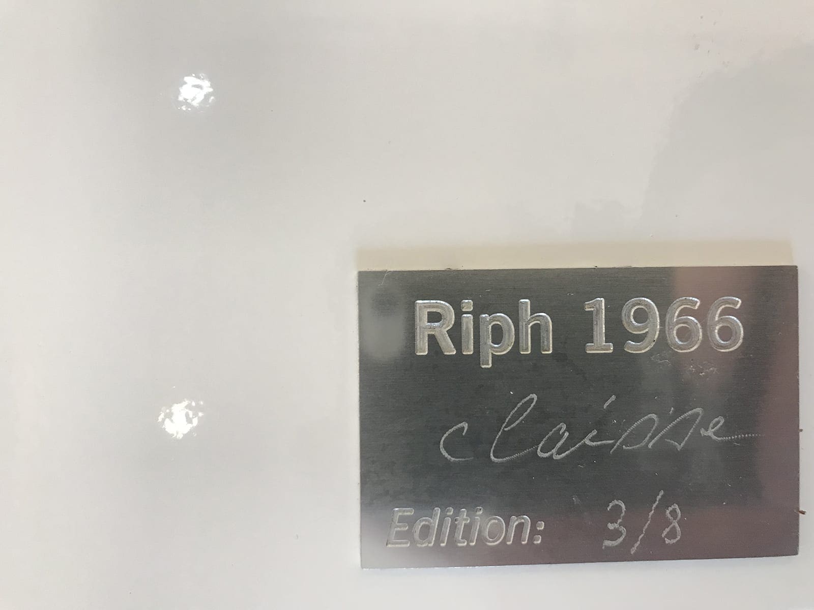 Geneviève CLAISSE – RIPH – 1966, Sculpture signée