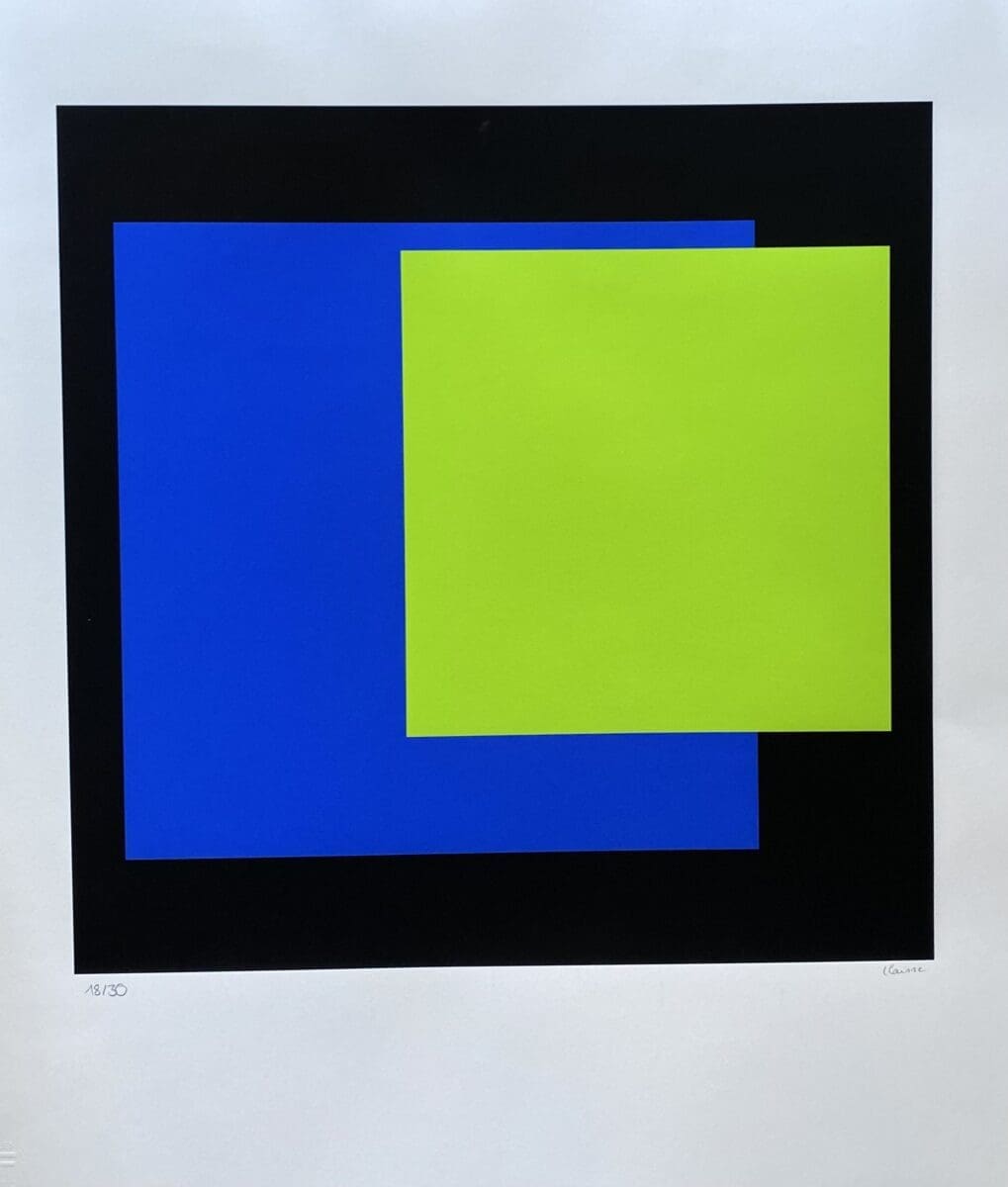 Geneviève Claisse – Structure géométrique Sérigraphie