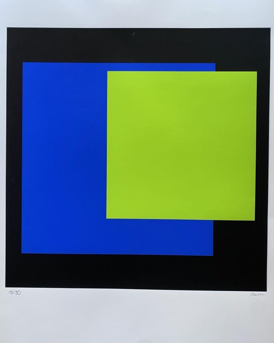 Geneviève Claisse – Structure géométrique Sérigraphie
