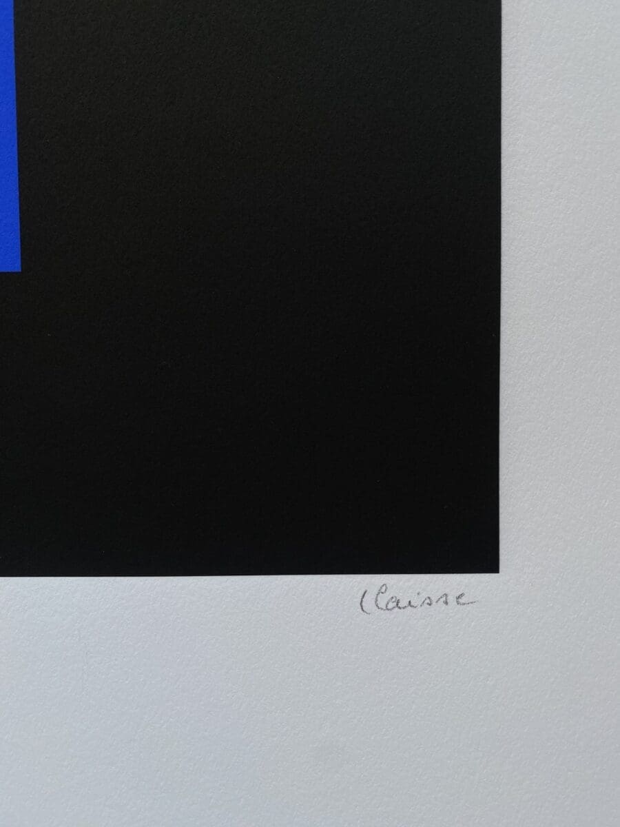 Geneviève Claisse – Structure géométrique Sérigraphie