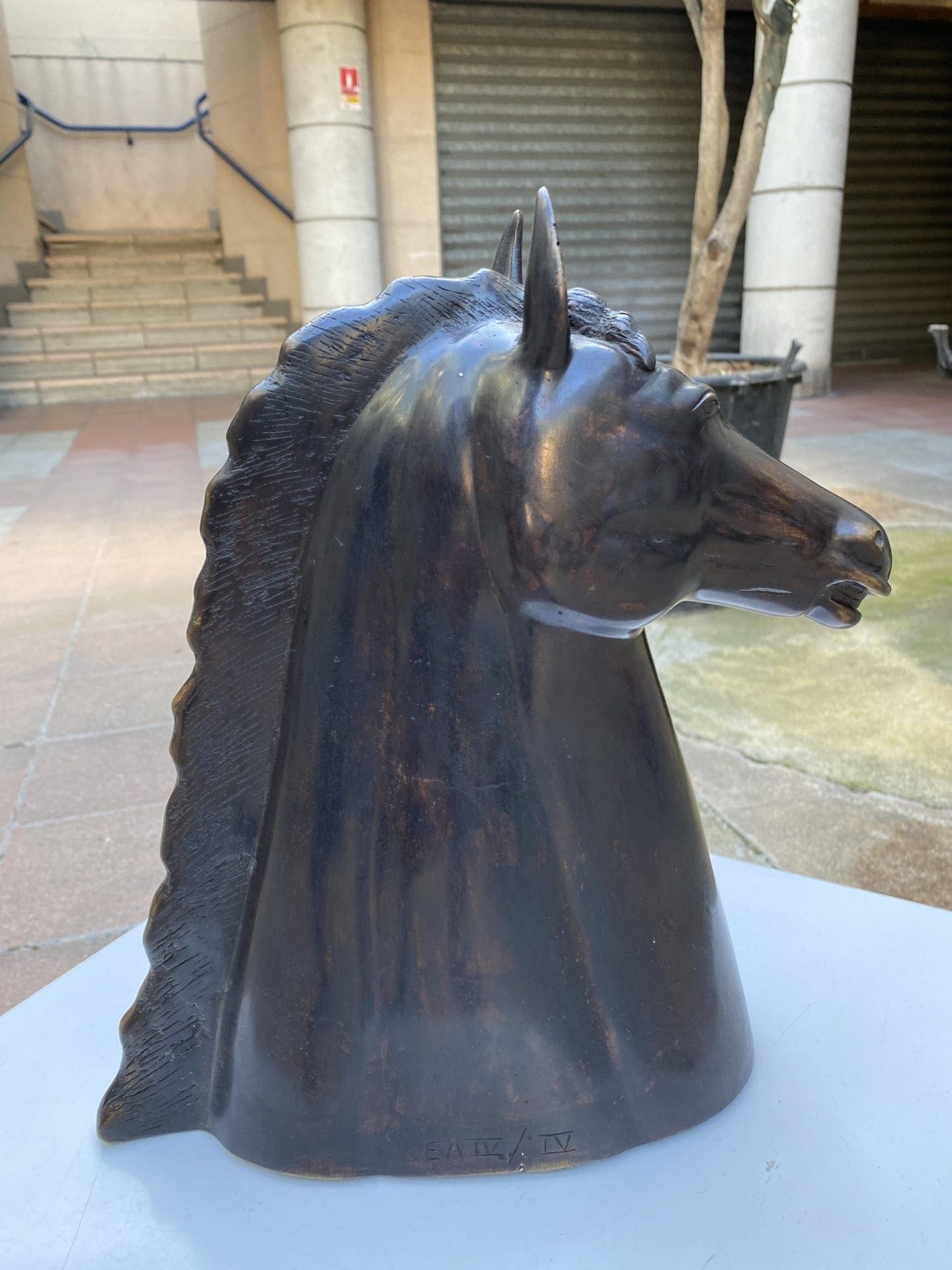 Georges Guyot – Bronze – Tête de cheval