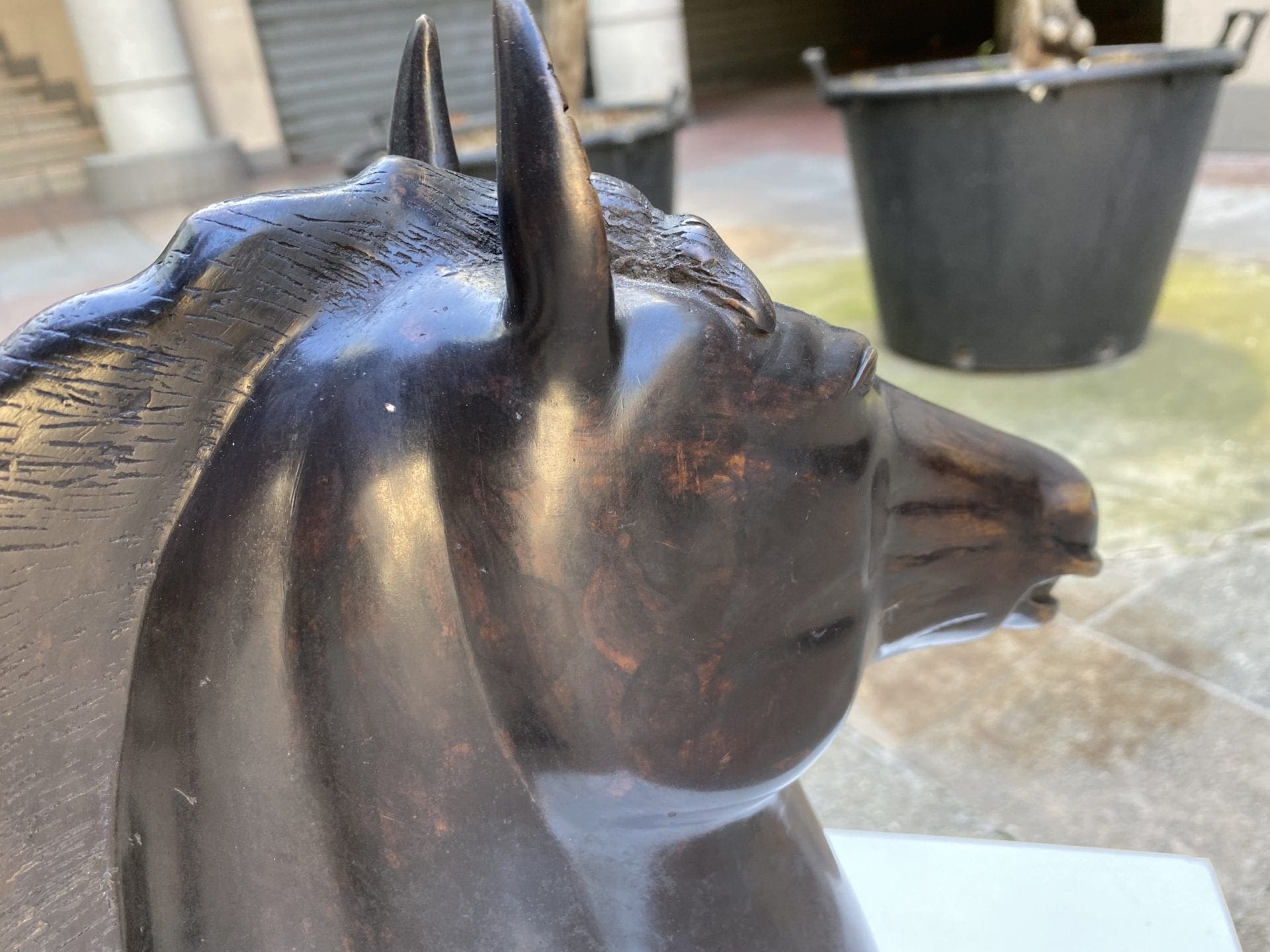 Georges Guyot – Bronze – Tête de cheval