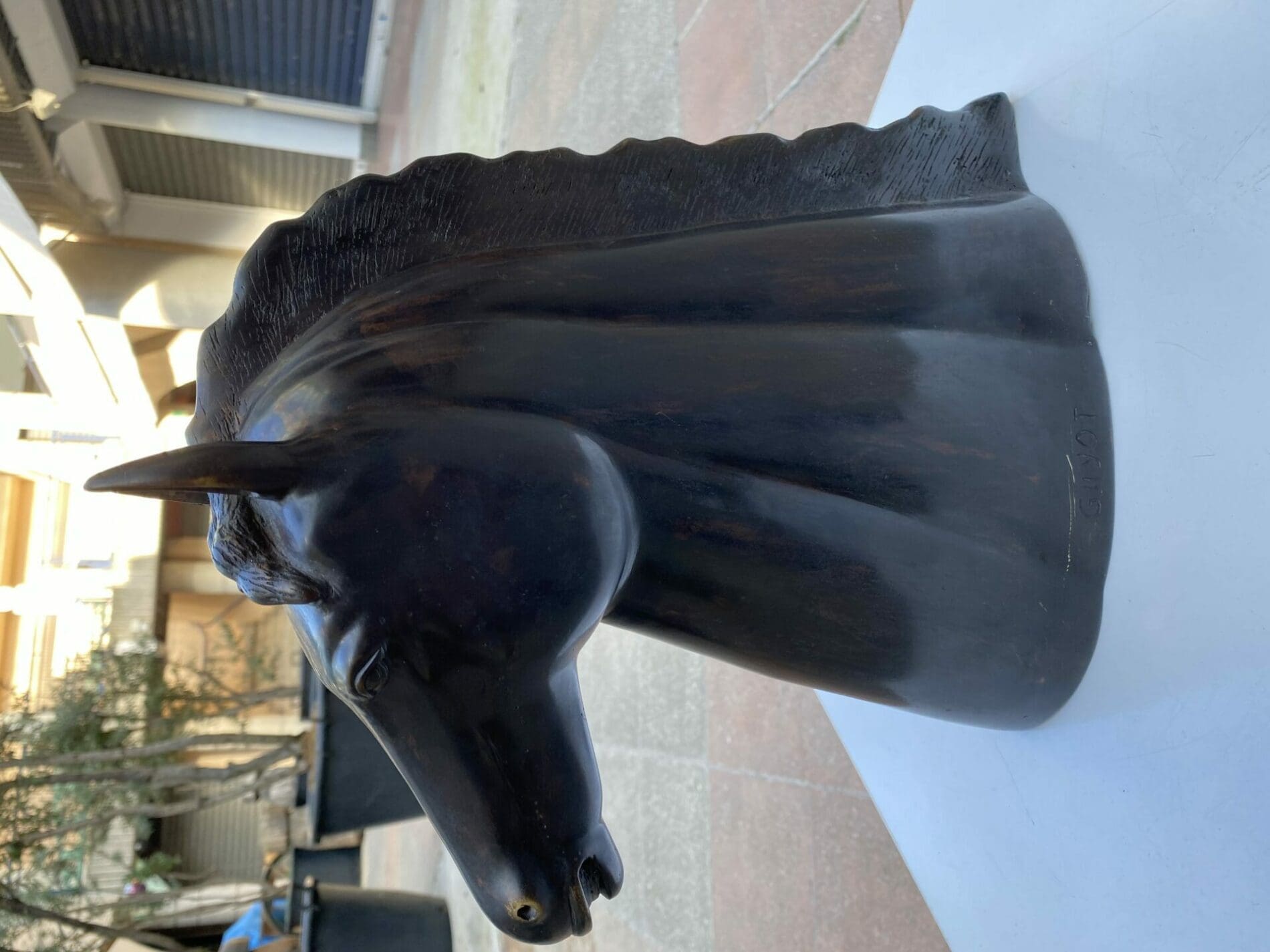 Georges Guyot – Bronze – Tête de cheval