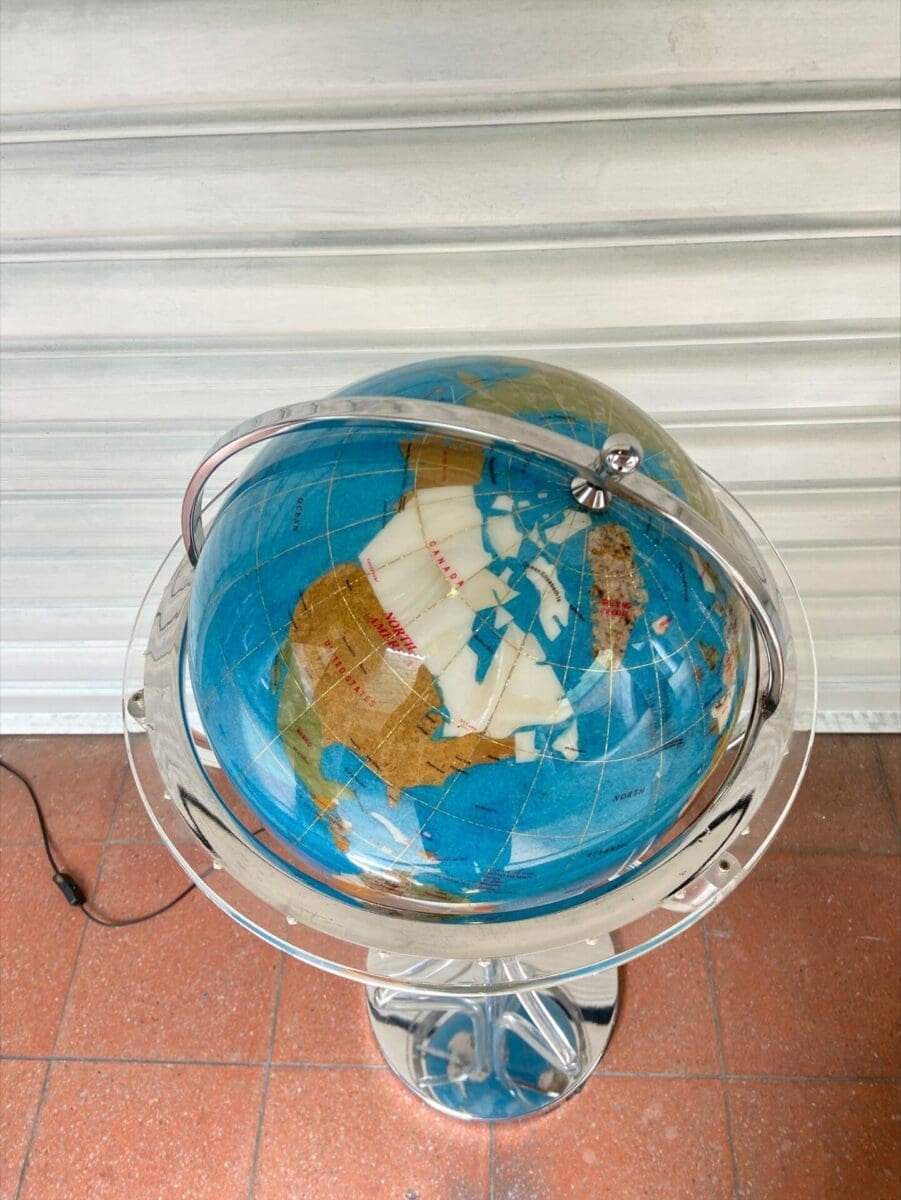 Globe Terrestre Lumineux – Design Moderne, 2015, Parfait État