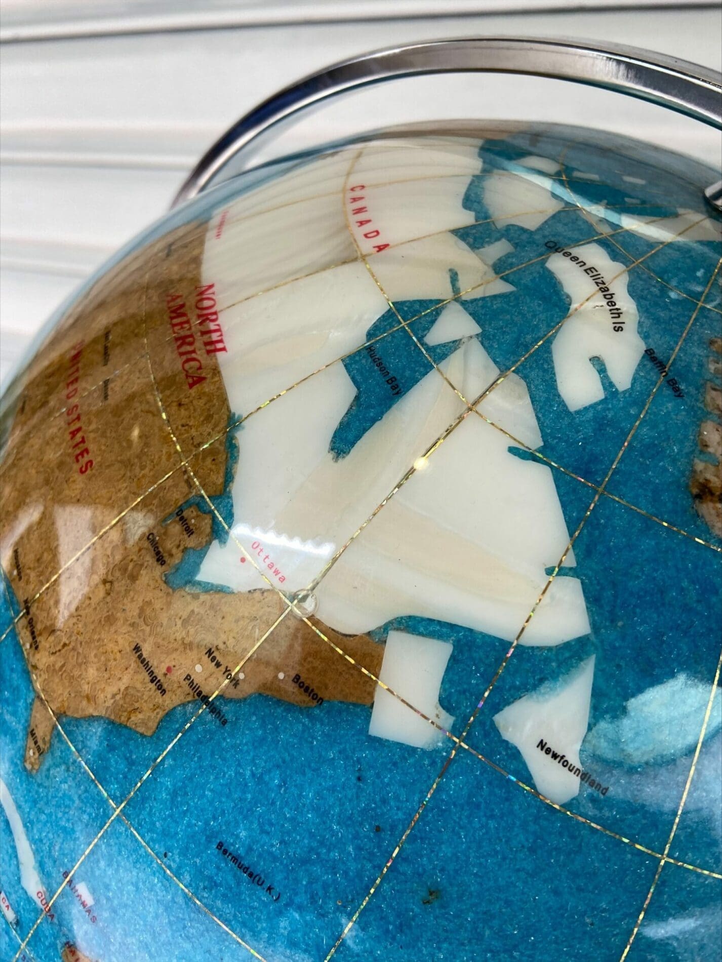Globe Terrestre Lumineux – Design Moderne, 2015, Parfait État