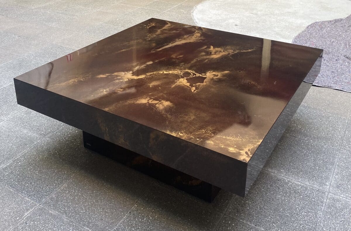 Guy Lefèvre – Table basse – Éruption solaire – Occasion
