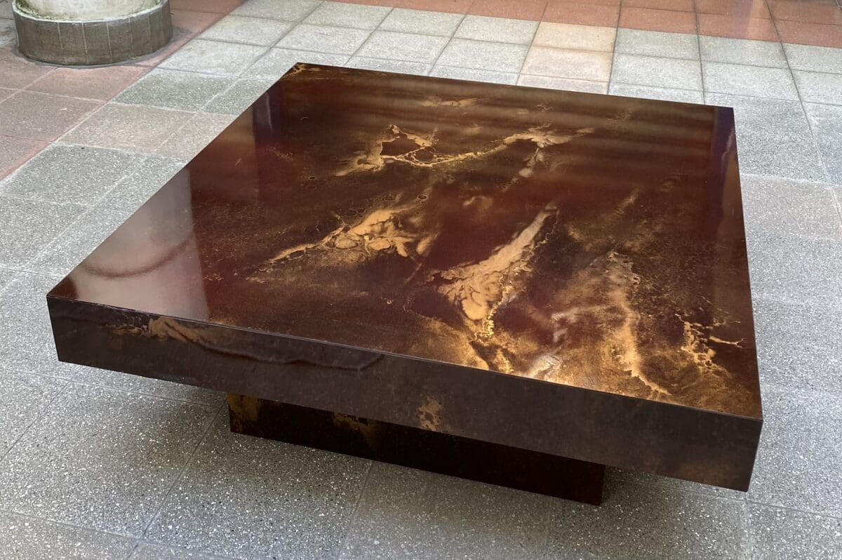 Guy Lefèvre – Table basse – Éruption solaire – Occasion
