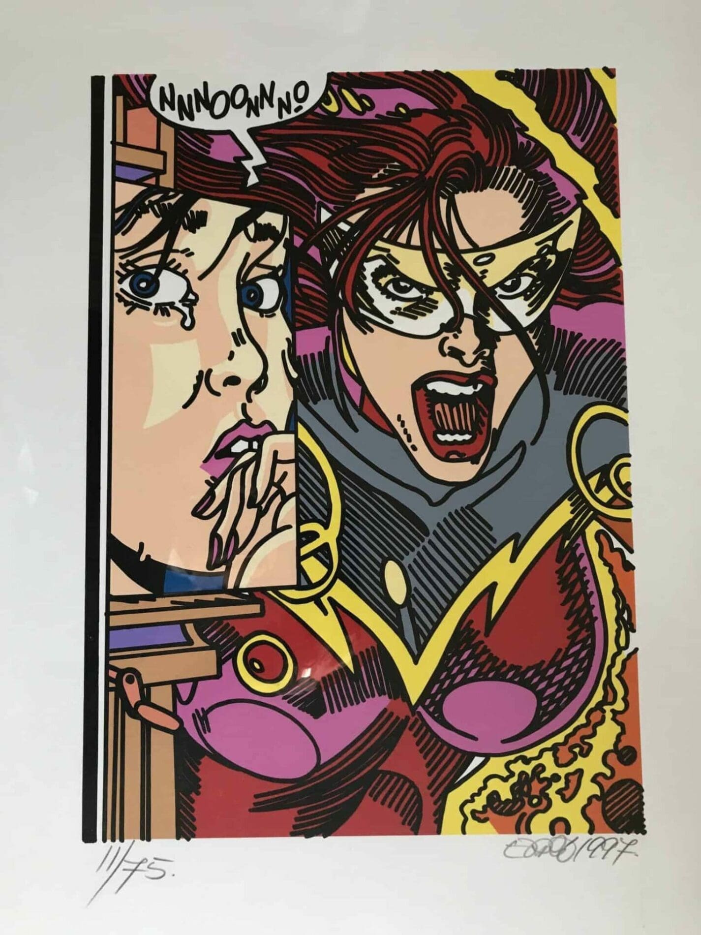 Lithographie Erró – Love Queen (1997) – Édition limitée 11/75