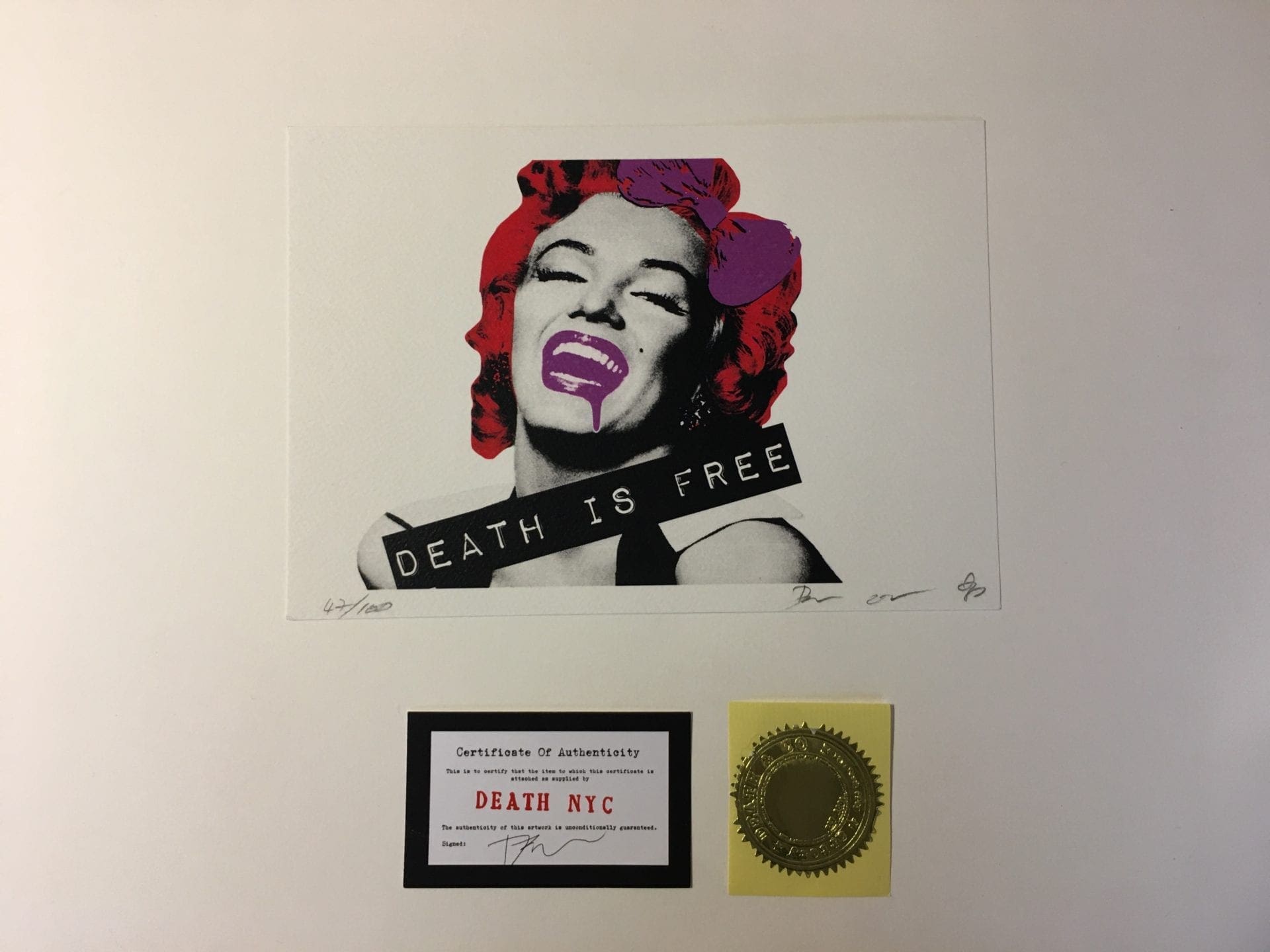 Death NYC – Marilyn Death red  – 2012