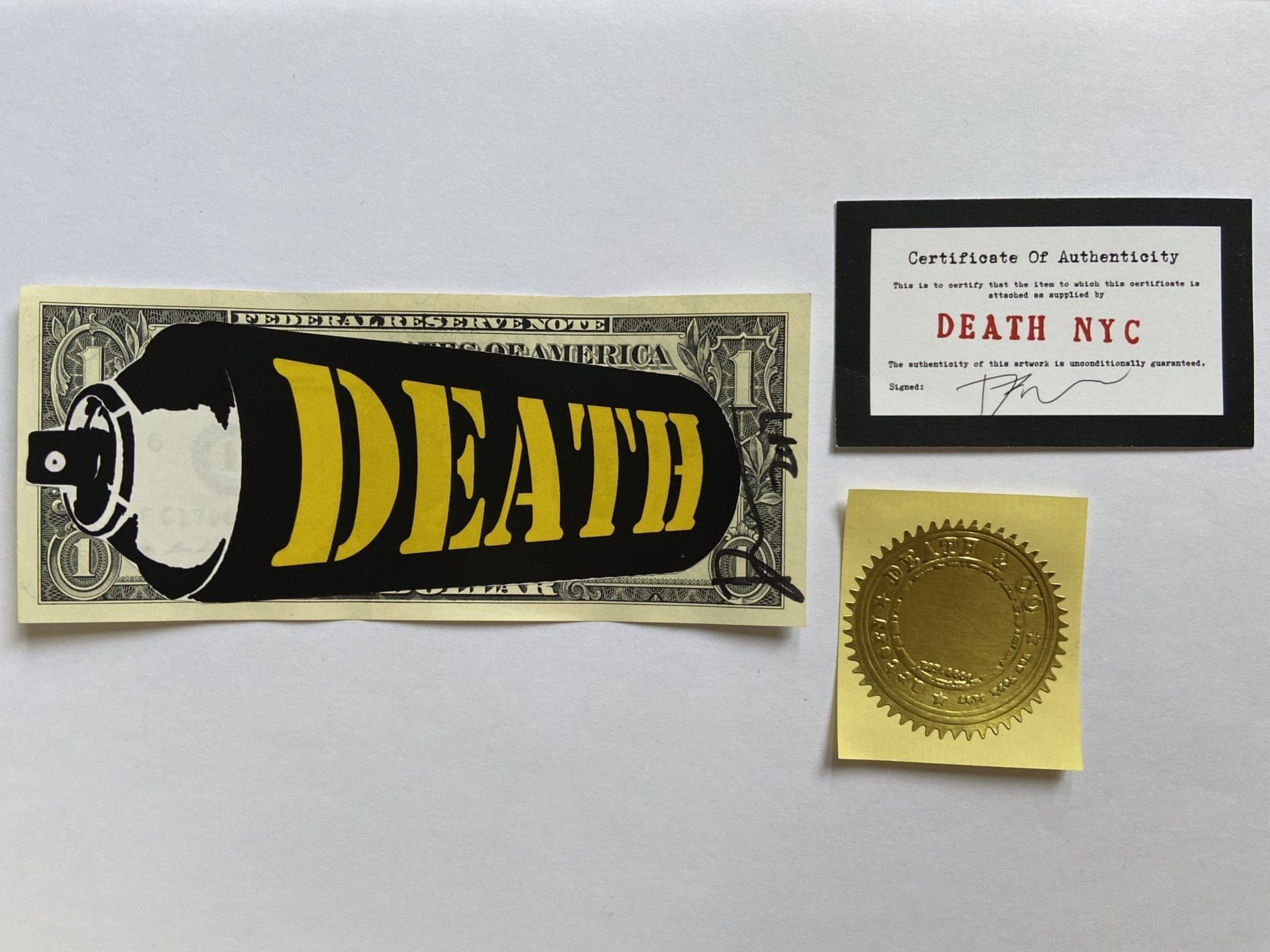 Death NYC – YELLOW DEATH SPRAY – 2017