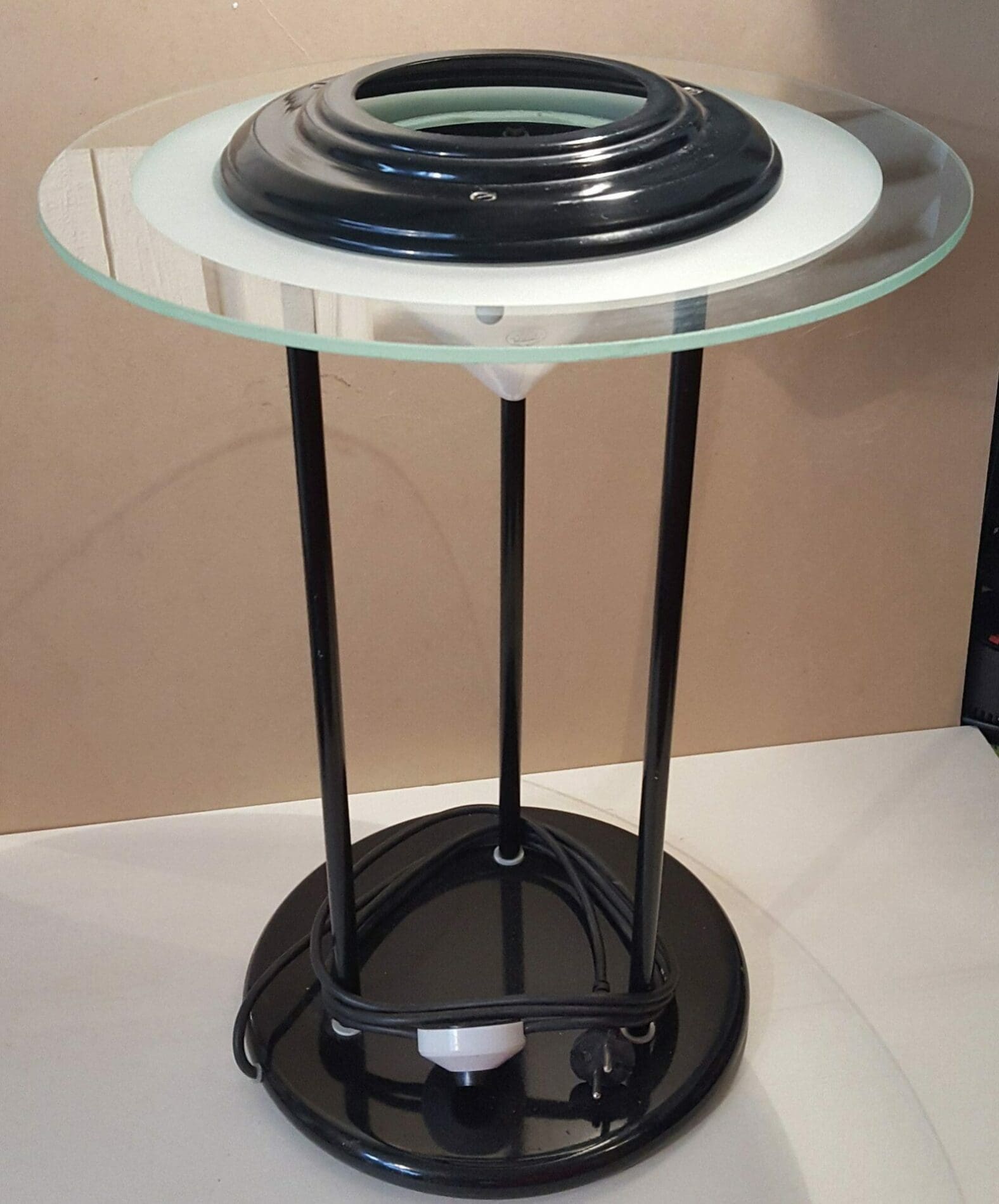 Ettore Sottsass (dans le goût de) – Lampe de Table style  » Memphis « – circa 1980
