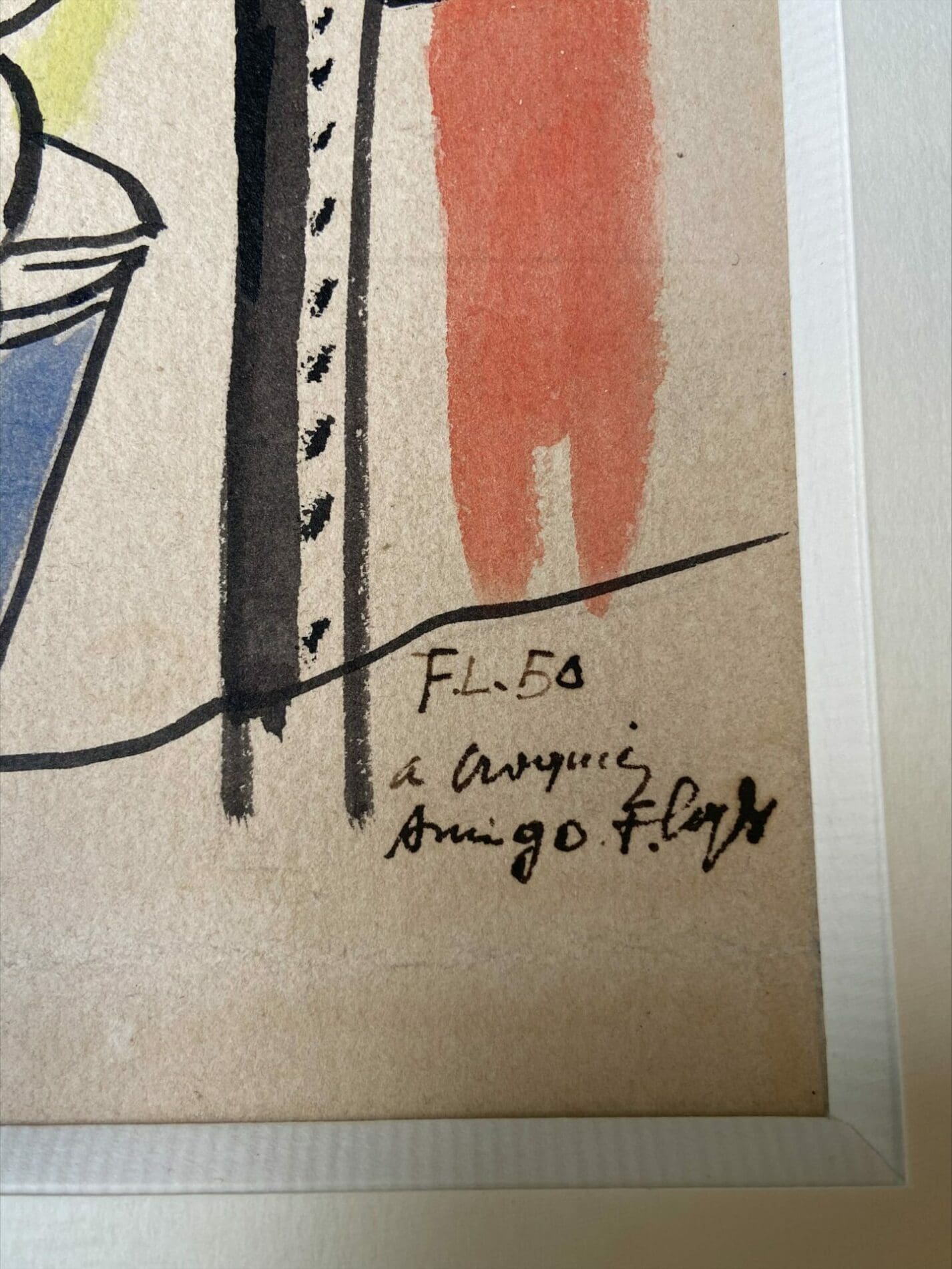 Fernand Léger – Le puits – gouache sur papier